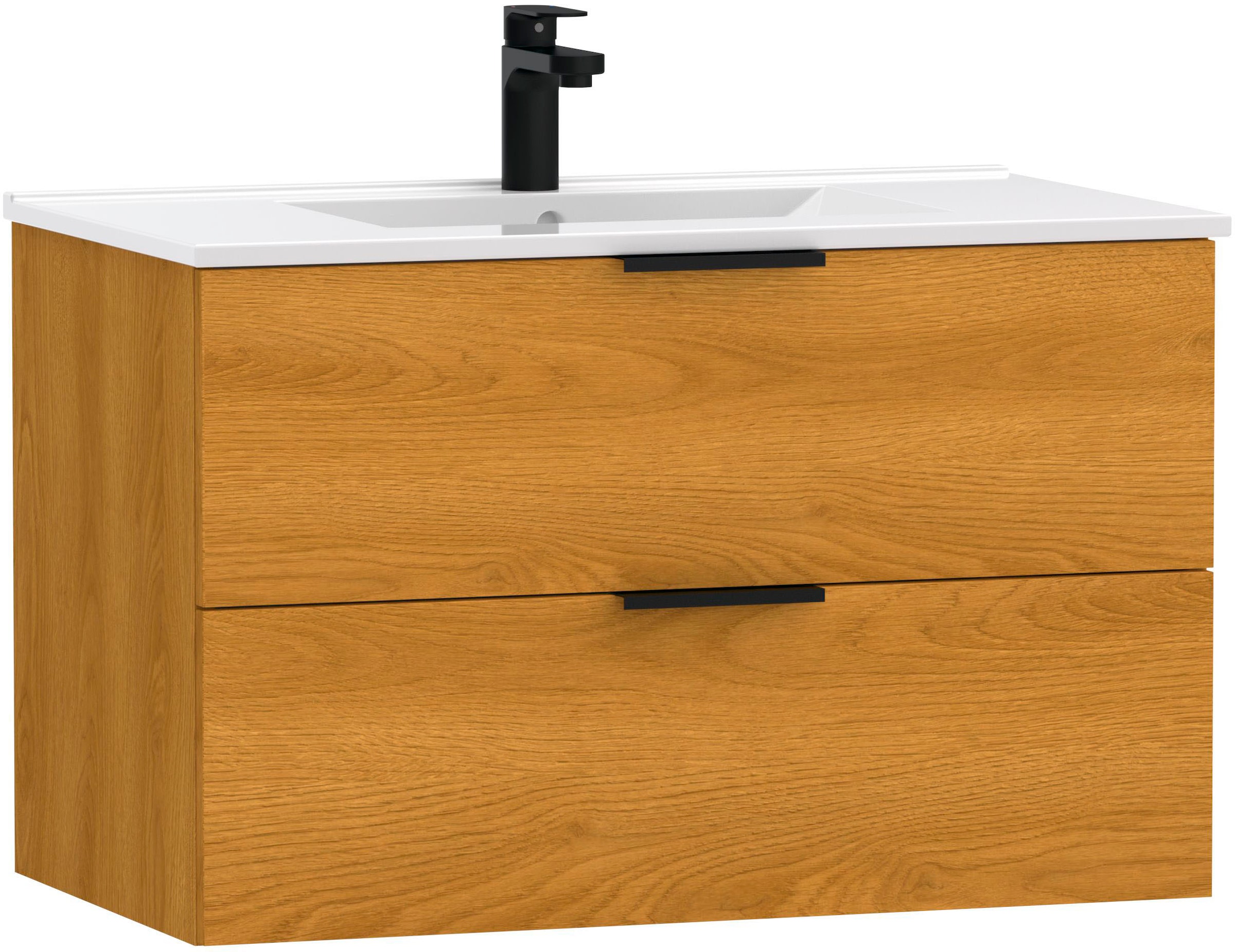 Waschtisch »Athen Badschrank Badezimmer WC Unterschrank mit Becken«, Waschplatz mit 2...