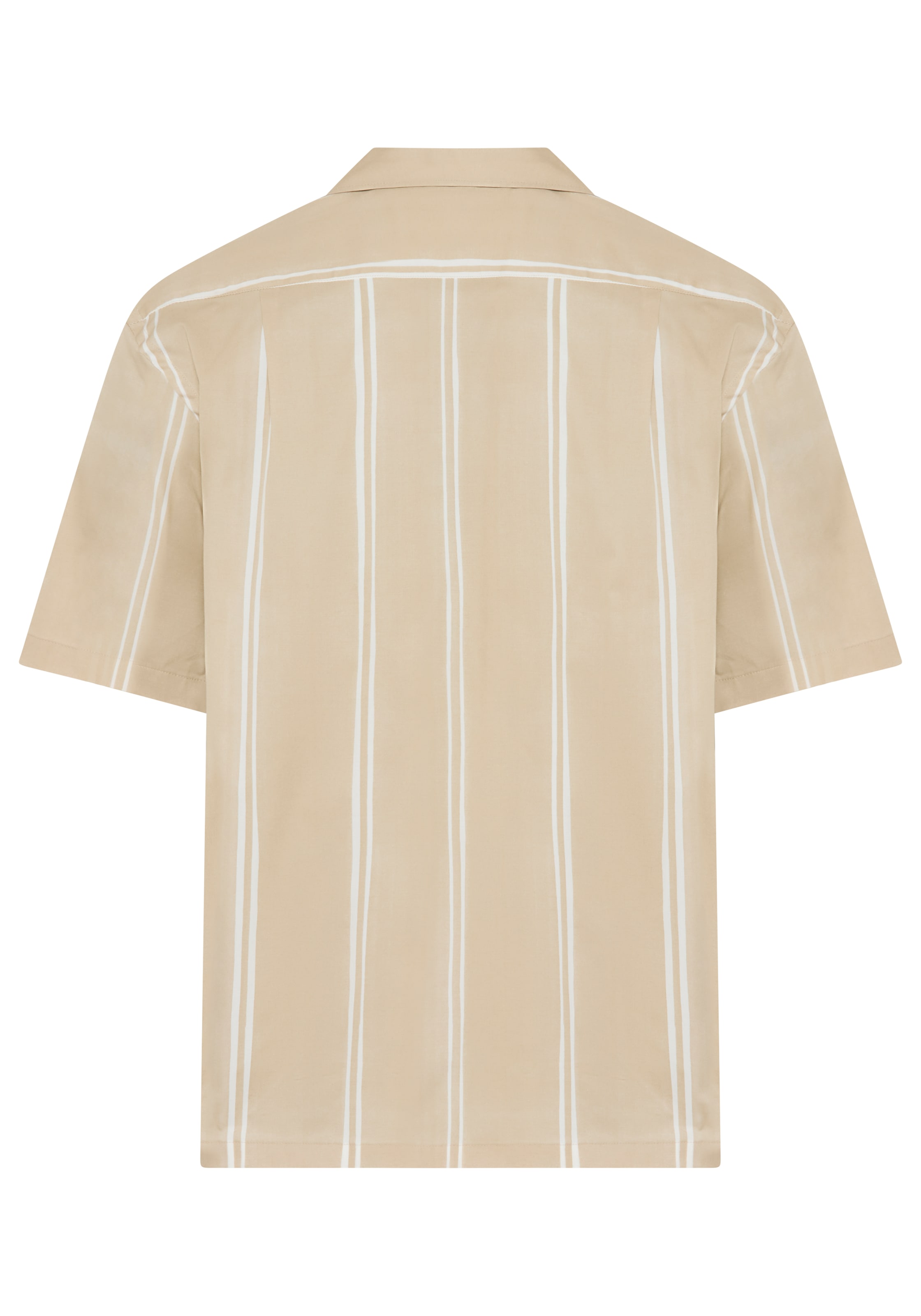 BOSS Kurzarmhemd Freizeitkragen, Stretch-Baumwolle, Relaxed Fit