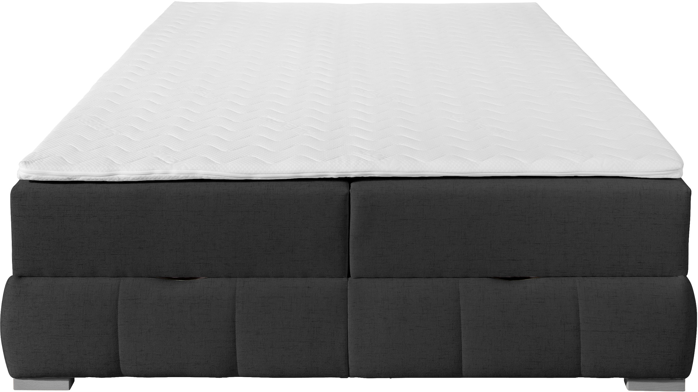 OTTO home Boxbett »Wehma«, ohne Kopfteil, inklusive Topper und Bettkasten