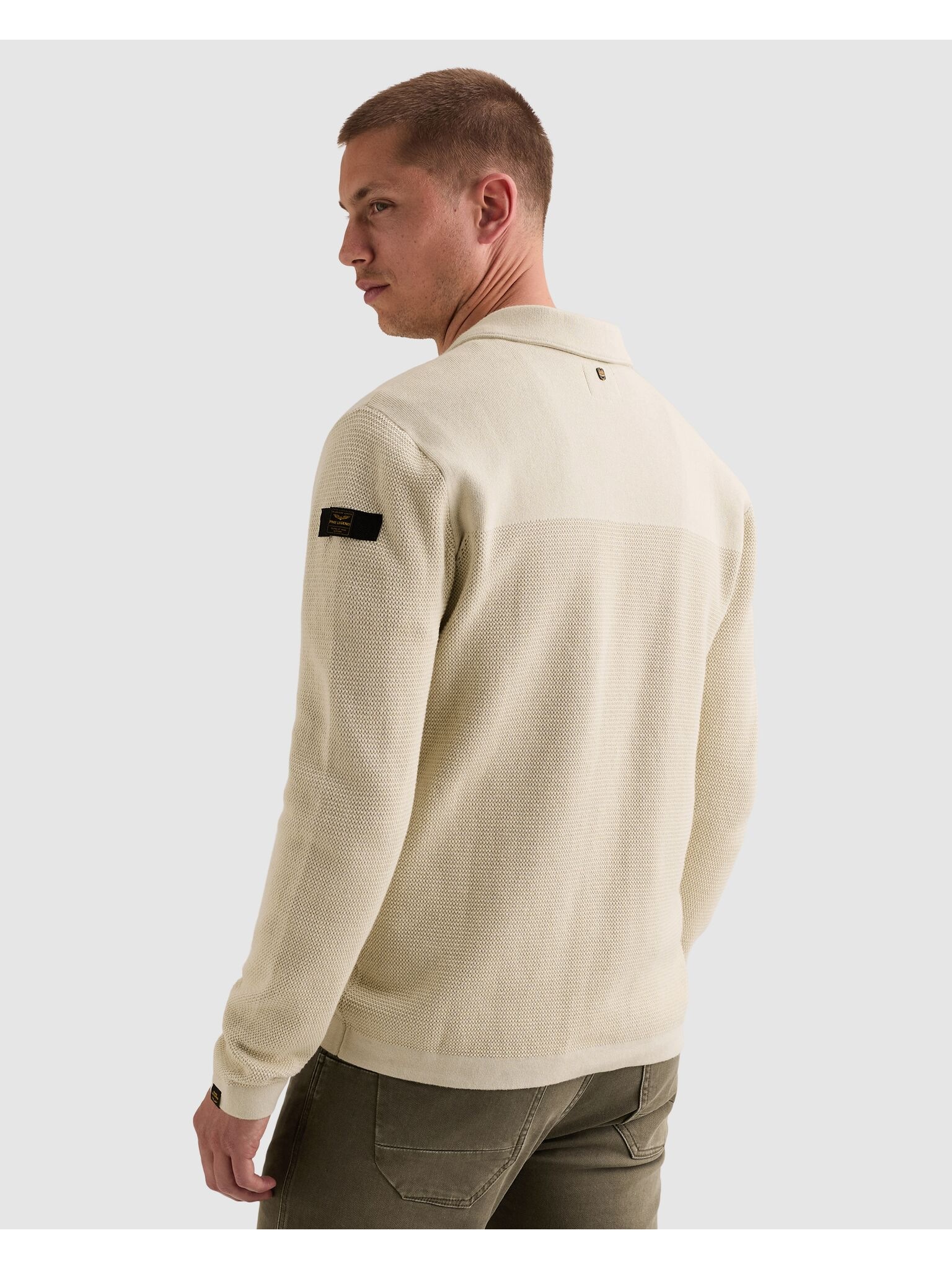 PME LEGEND Strickjacke Mustermix, aufgesetzte Brusttaschen