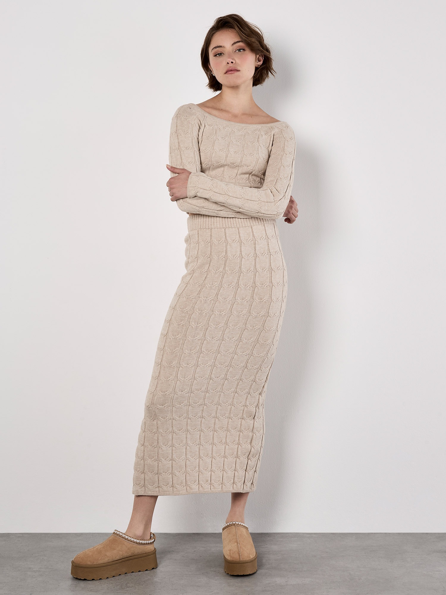 Apricot Strickpullover »Pullover« mit Zopfmuster