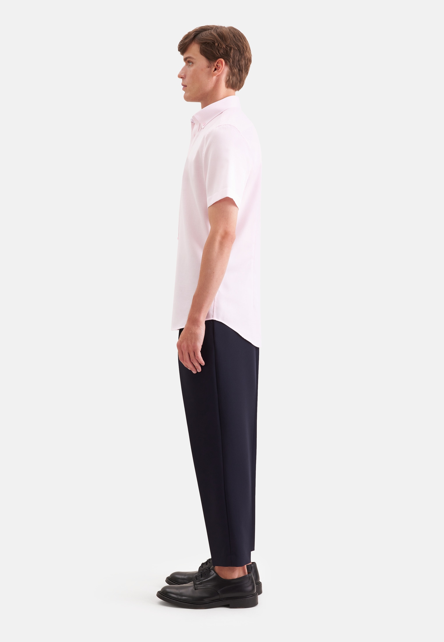 seidensticker Businesshemd »Schwarze Rose« Shaped 1/2 Button-Down-Kragen Struktur