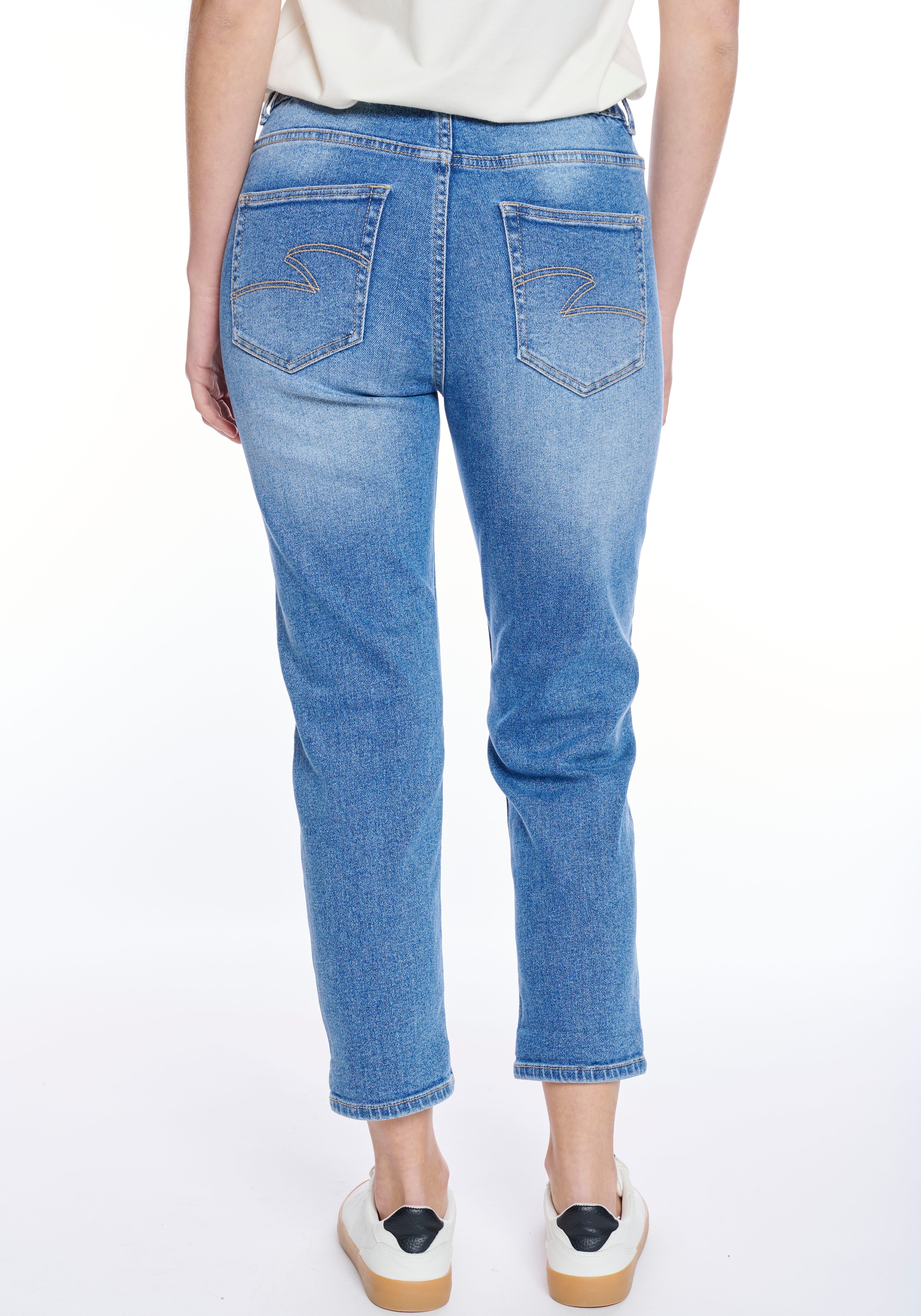 ZABAIONE High-waist-Jeans »Ma44rbella«, mit seitlichem Gummizug am Bund