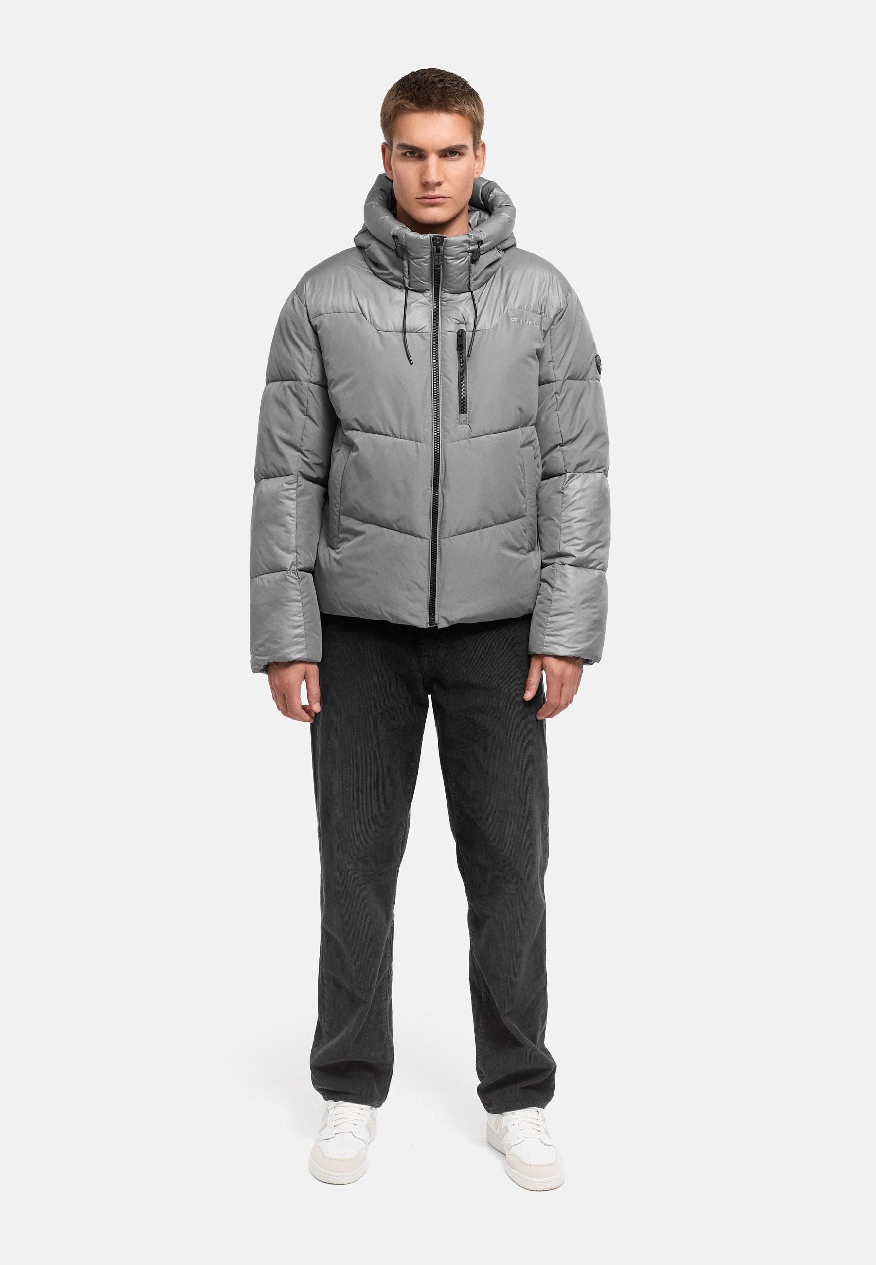 Stone Harbour Steppjacke »Steppjacke Kiaan XX« mit Kapuze Warme Herren Winterjacke in Materialmix
