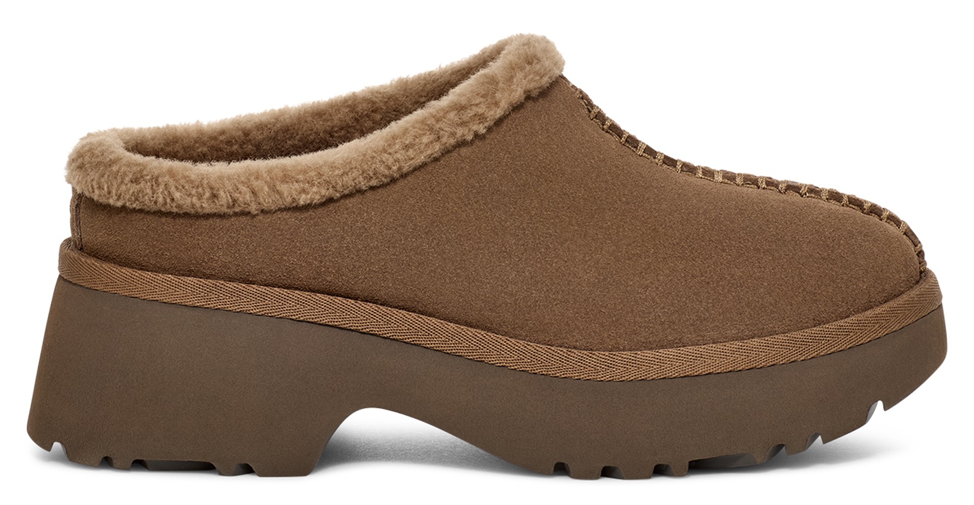 UGG Clog »NEW HEIGHTS COZY CLOG«, Mule, Flats, Pantolette, Plateau Schuh mit gepolstertem Fußbett