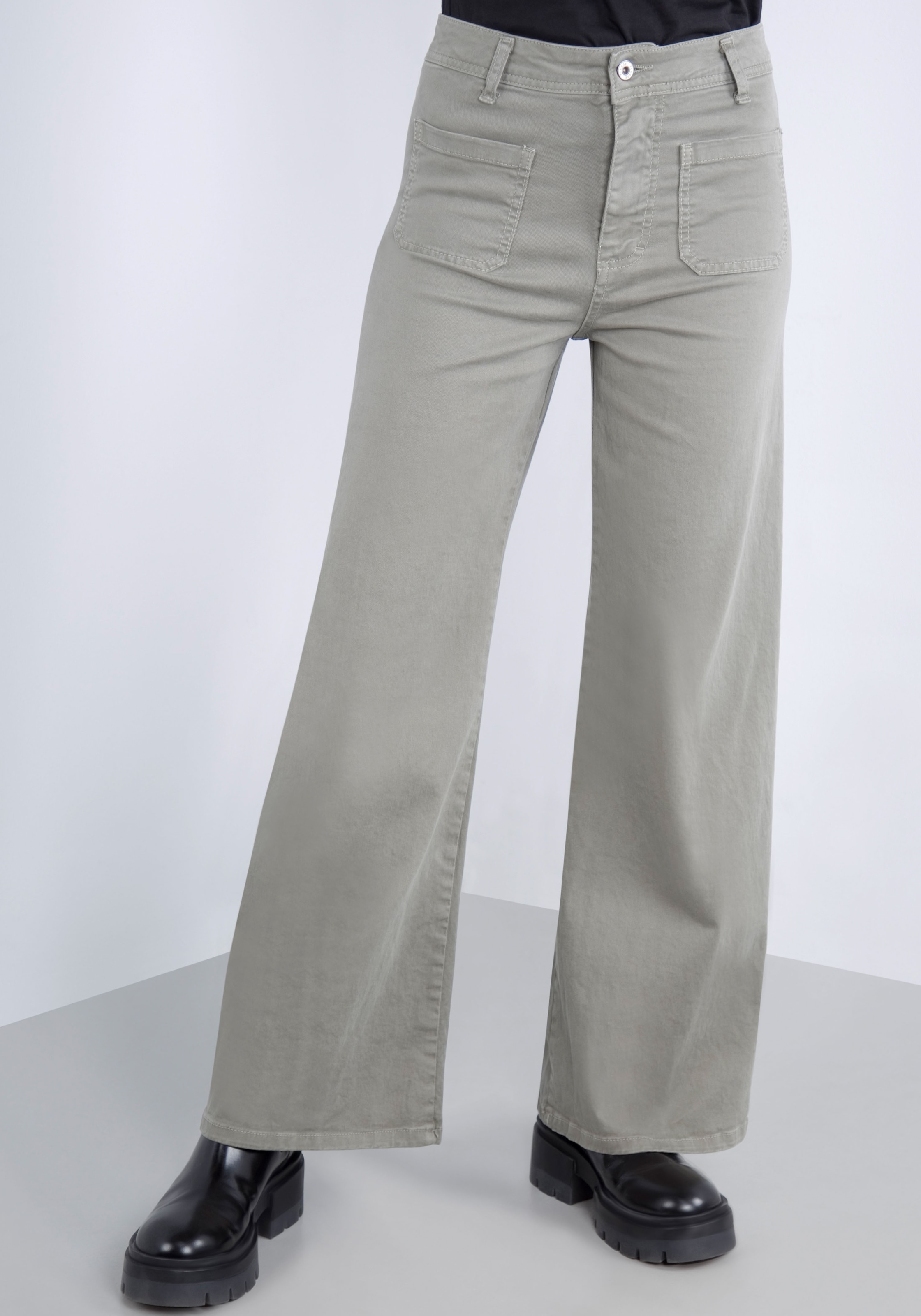 Please Jeans Schlaghose, aus hochwertigem Baumwollmix mit Stretch