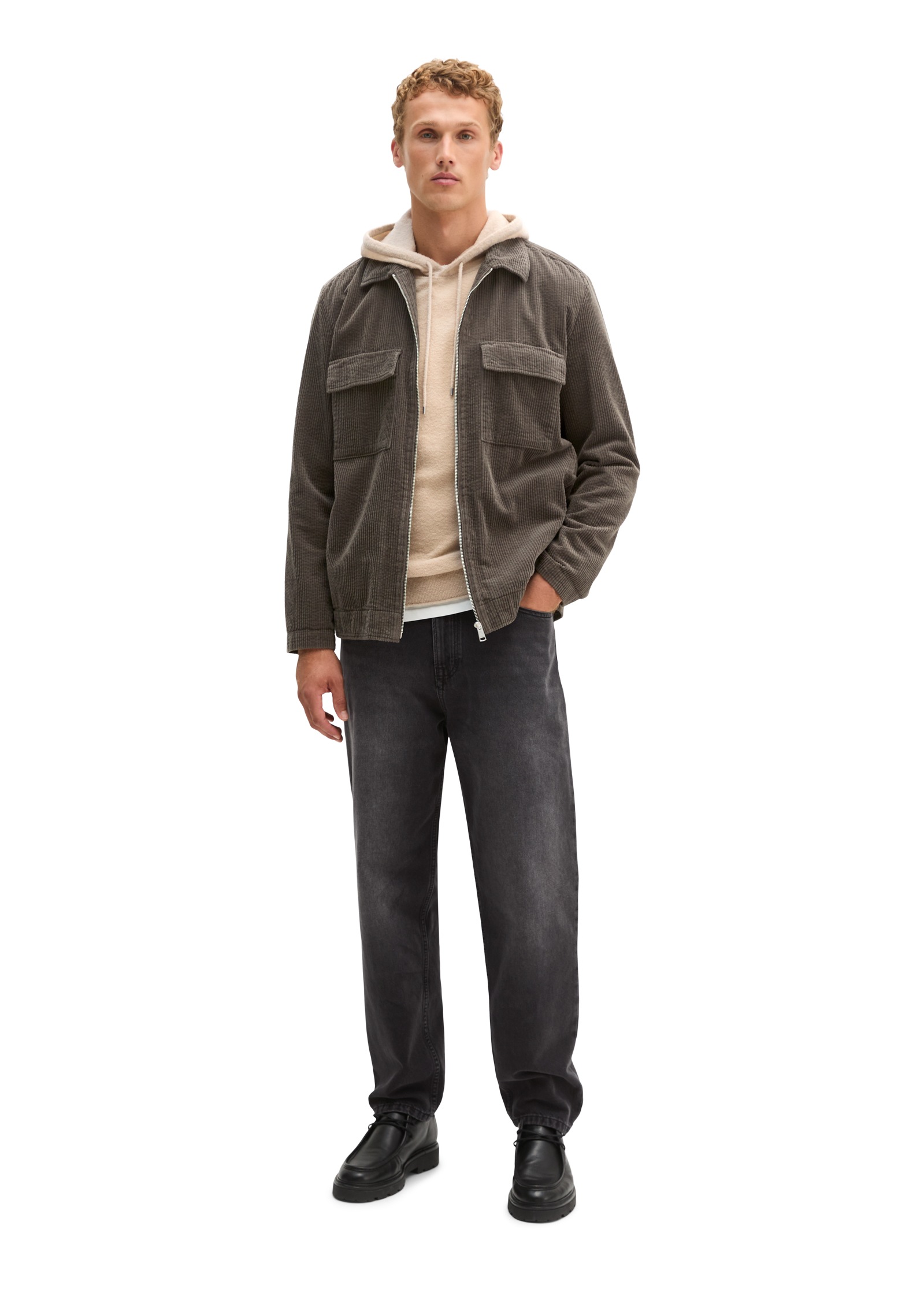 Marc O'Polo Hemdjacke »regular mit Reißverschluss« Overshirt aus Cord