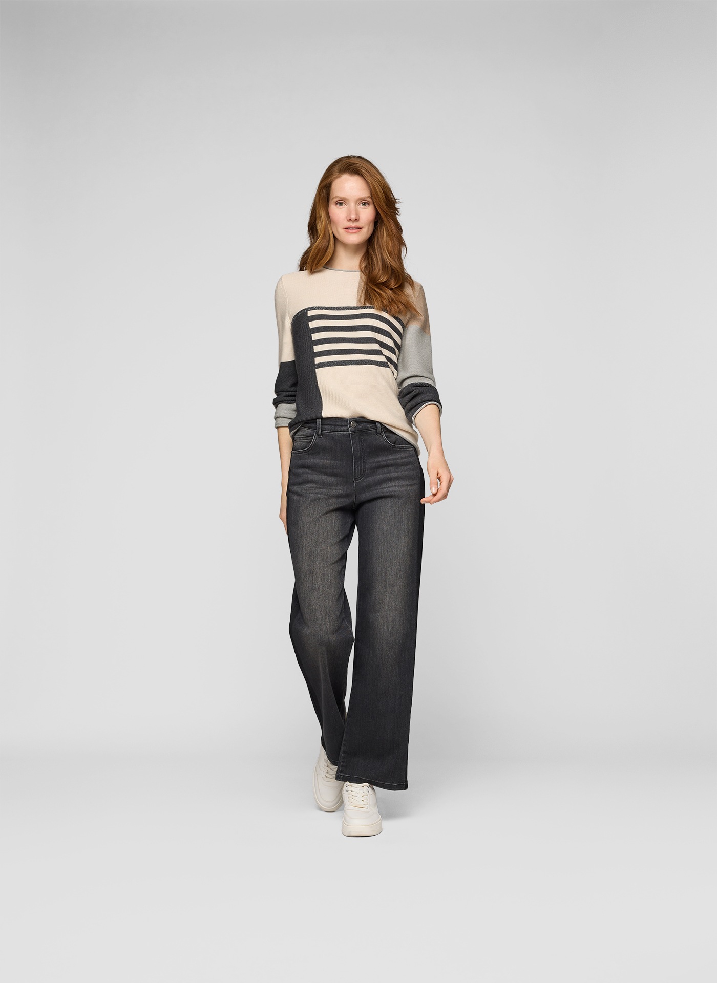 Rabe Strickpullover im Colorblocking-Look