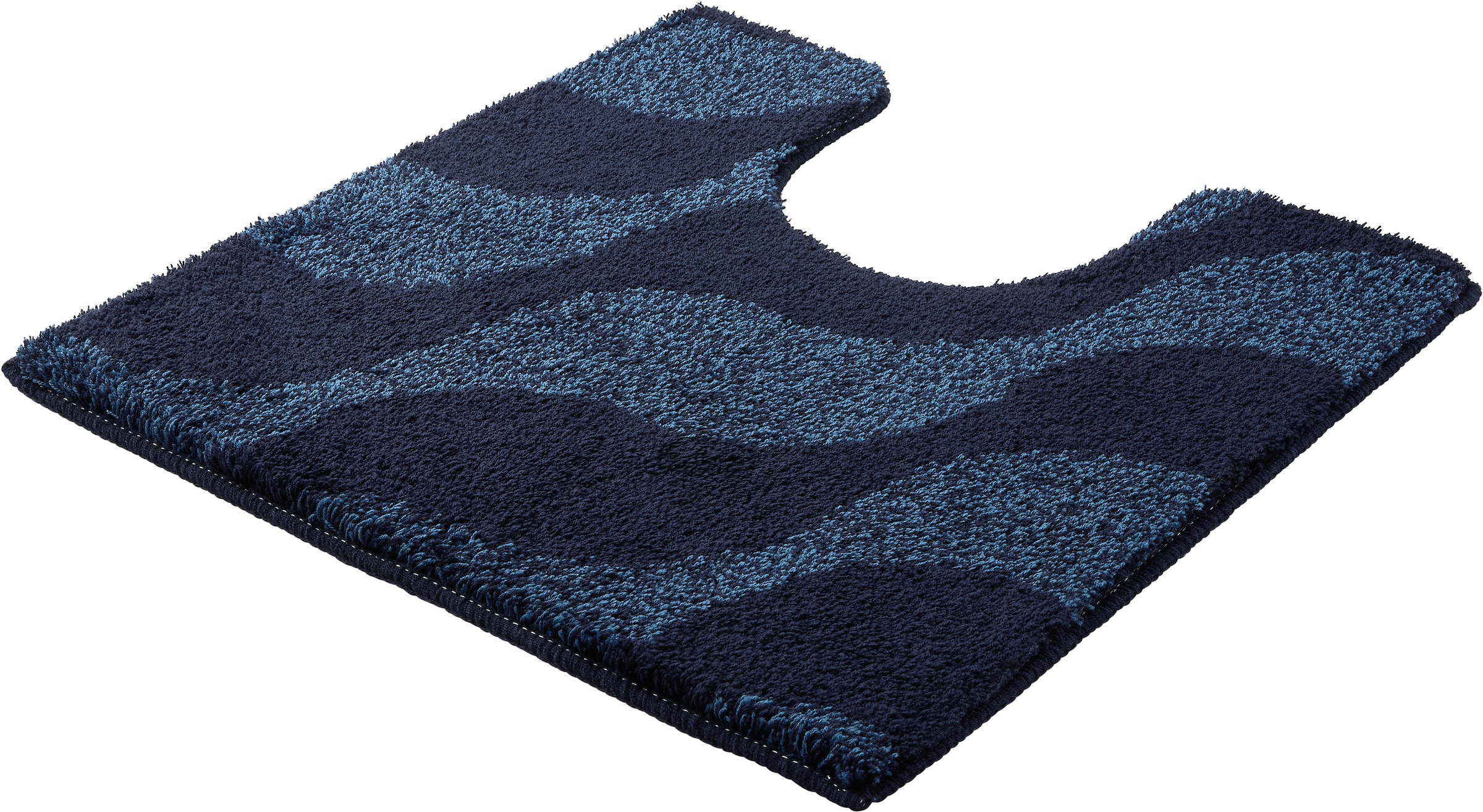 Kleine Wolke Badematte »»Onda«« Höhe 15 mm rutschhemmend beschichtet fußbodenheizungsgeeignet Badteppich, modernes Ton in Ton Wellendesign, flauschig