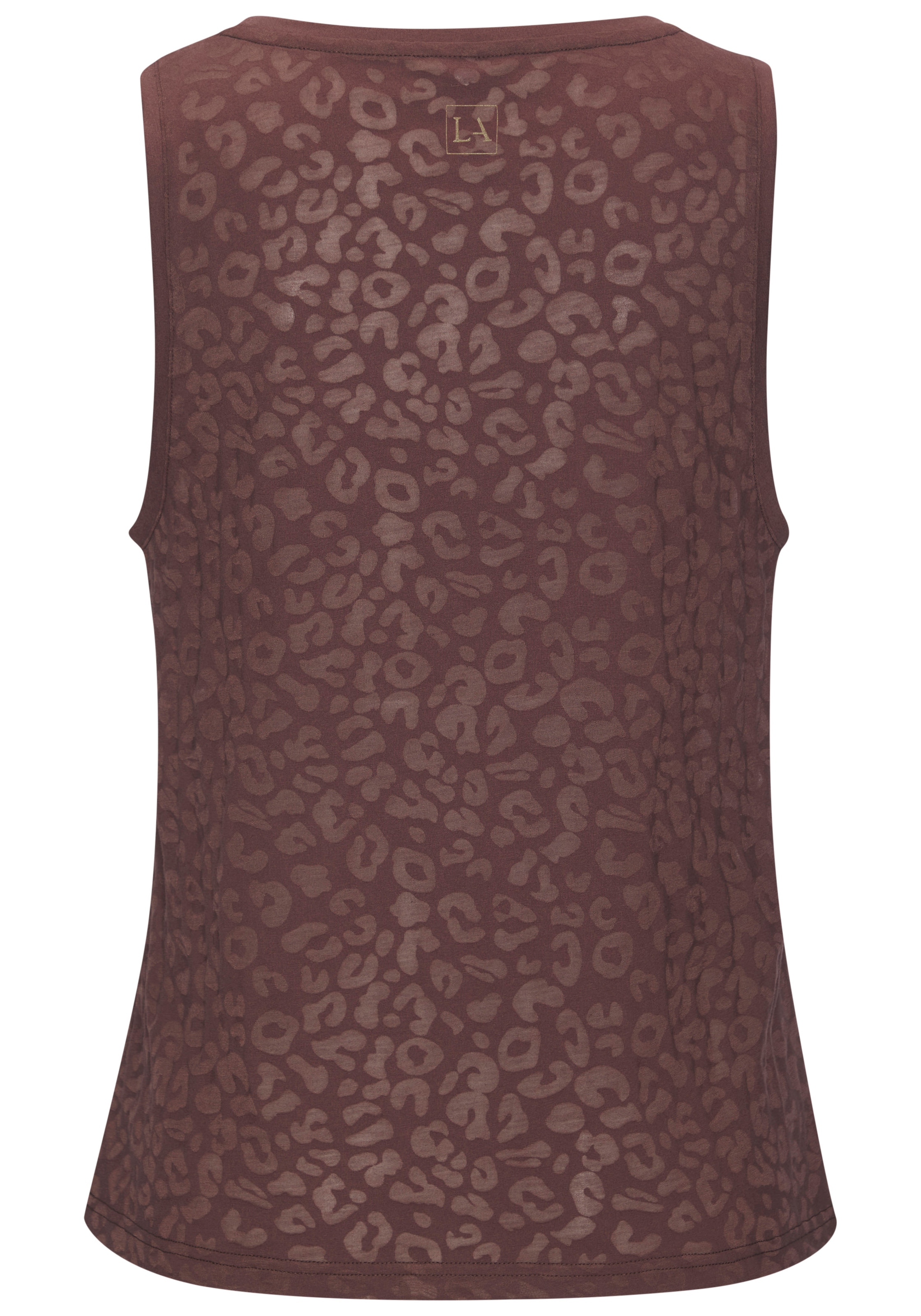 LASCANA ACTIVE Funktionstop Leo-Optik mit weitem Armausschnitt