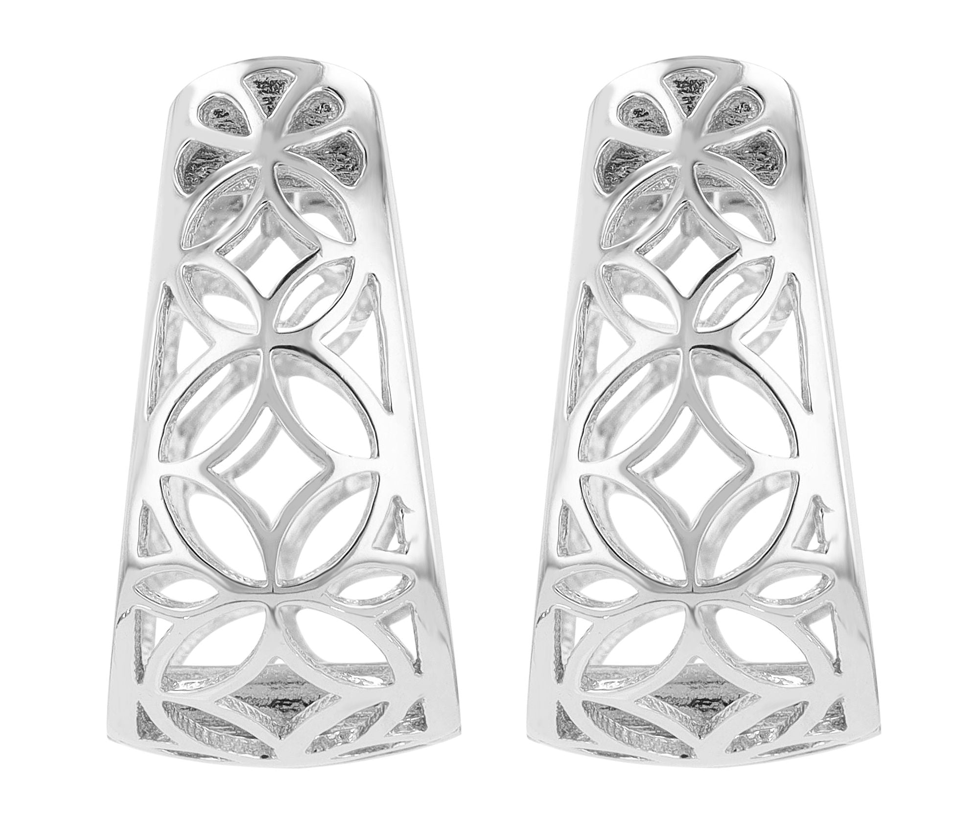 Adelia´s Paar Creolen »Damen Ohrringe ¿ Klappcreole aus 925 Silber«