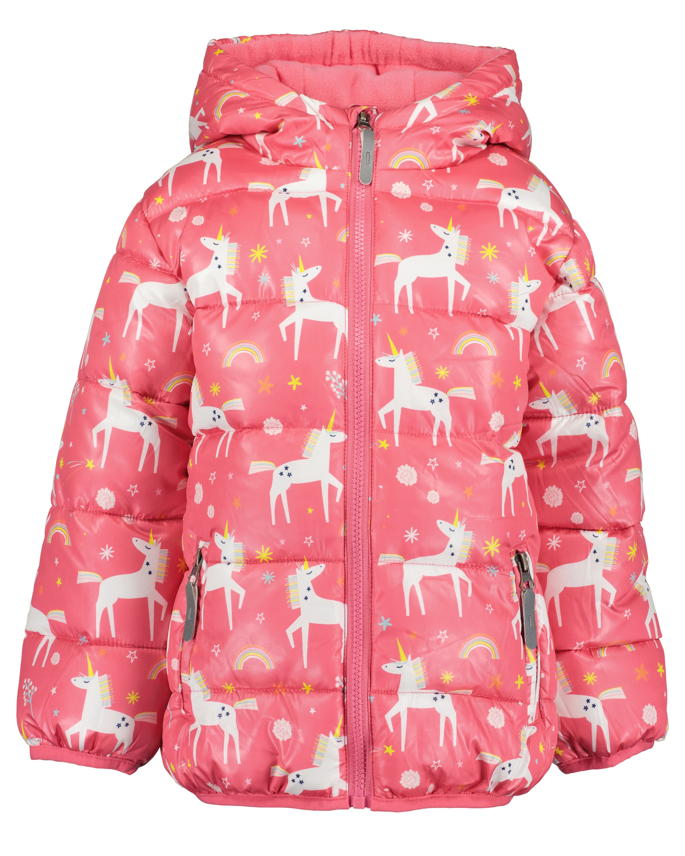 Blue Seven Mädchen Winterjacke »Mädchen Winterjacke« 1 Stk. tlg. mit Kapuze in pink, Größe 110