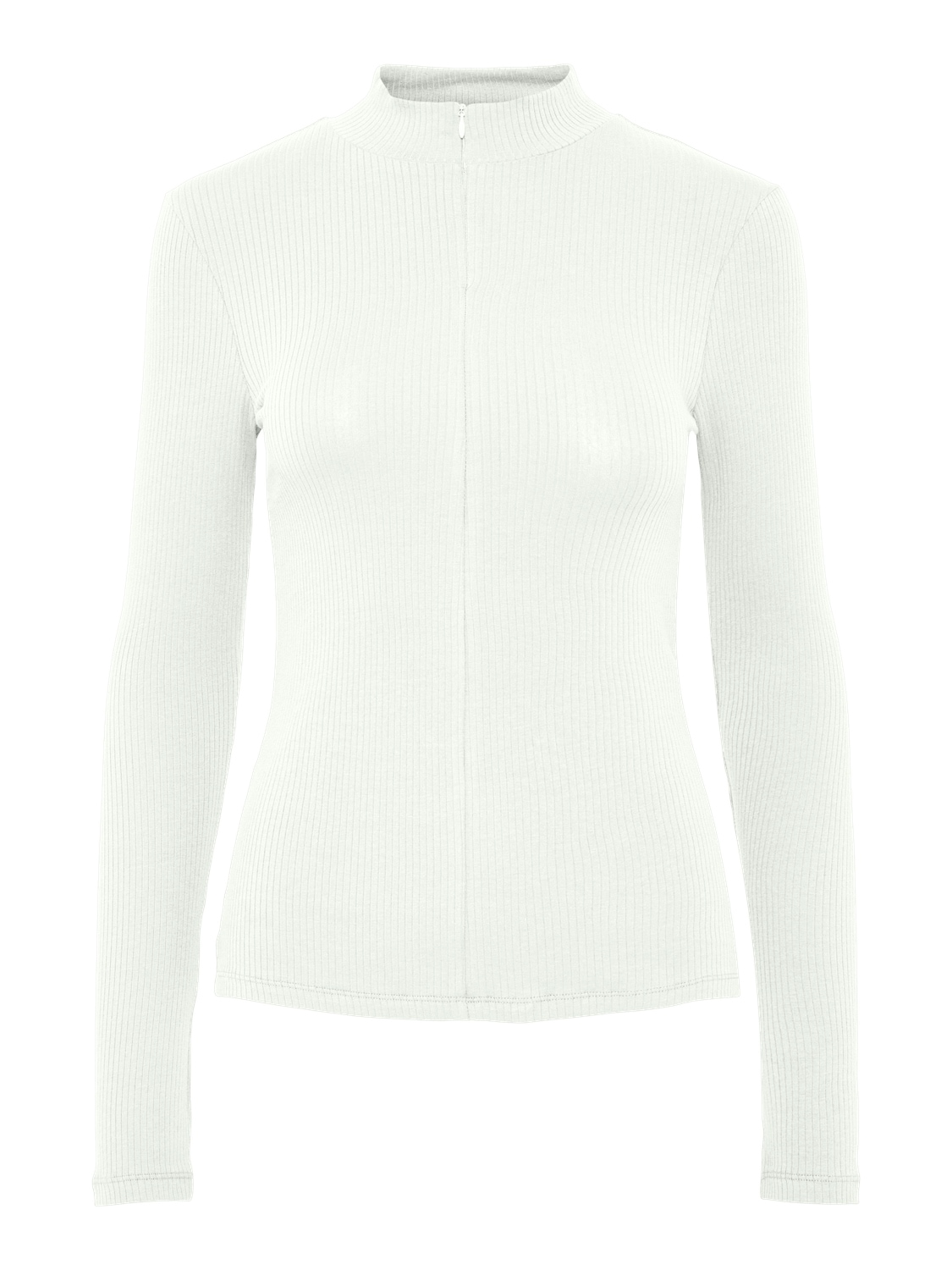 pieces Stehkragenshirt »PCKITTE ZIP LS T-NECK TOP NOOS BC«