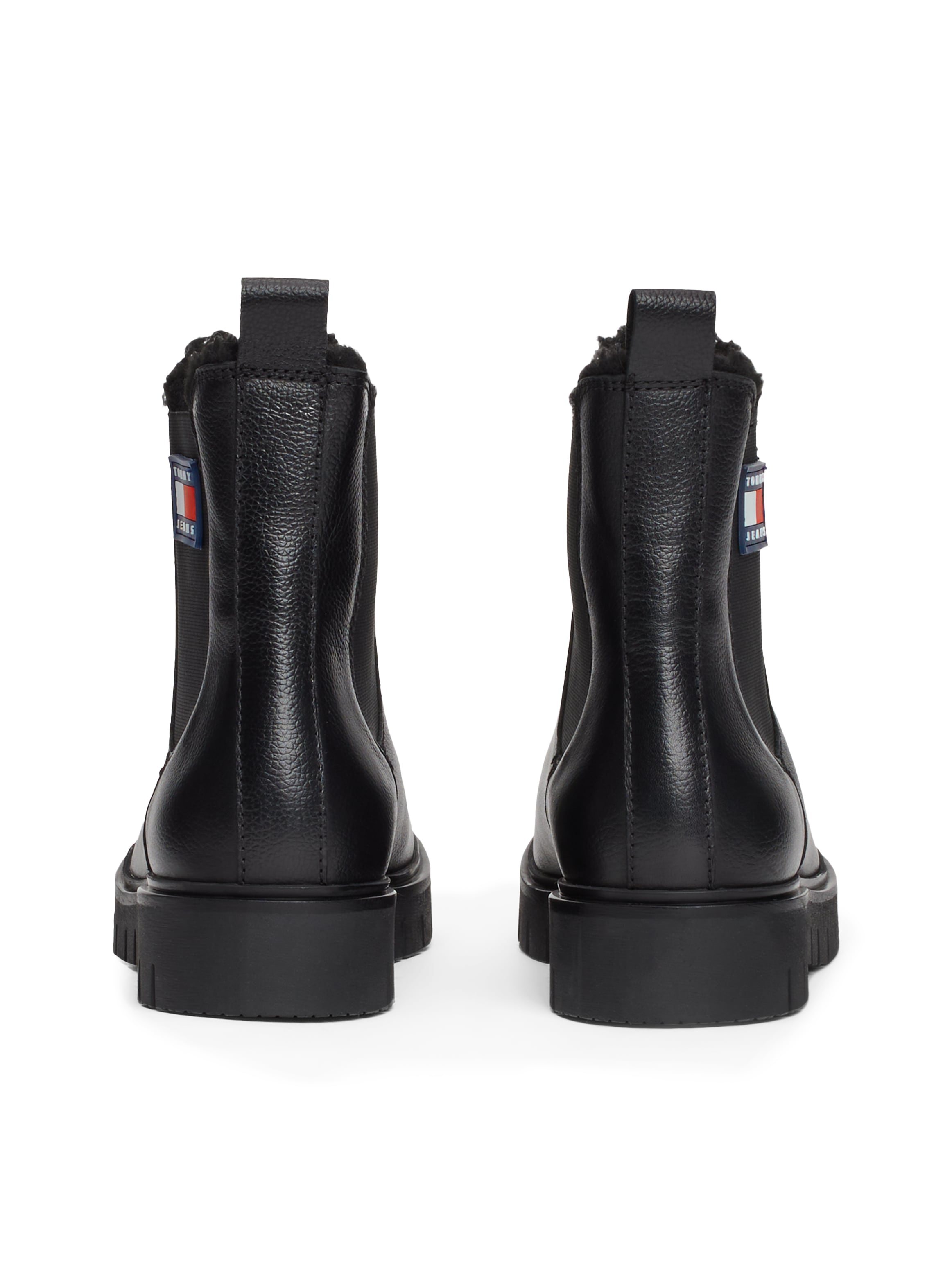 Tommy Jeans Winterboots »TJW CHELSEA BOOT WL«, Blockabsatz, Plateau, Chelseaboots, Schlupfschuh mit seitlichem Logo