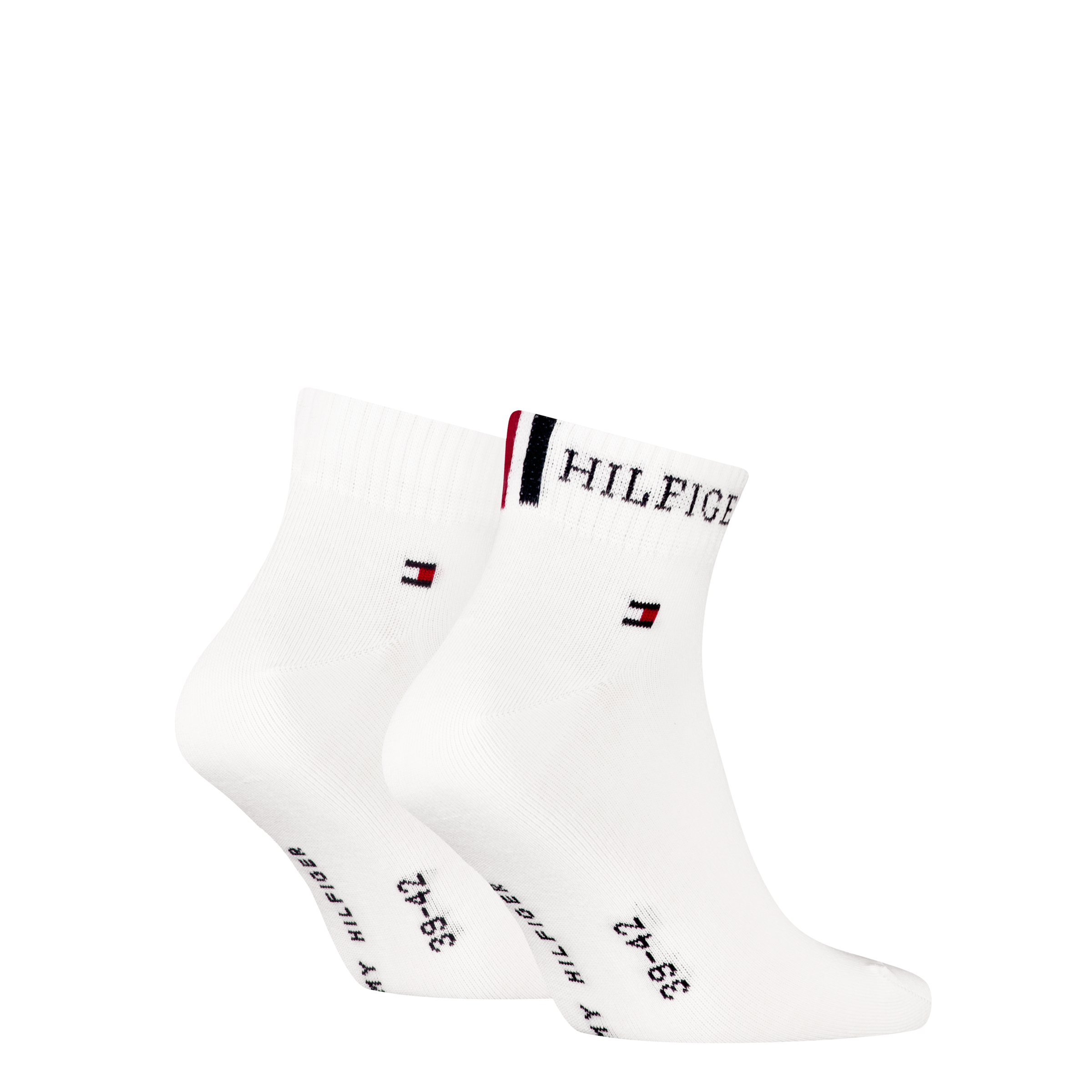 Tommy Hilfiger Kurzsocken »TH MEN QUARTER 2P HILFIGER TAB« 2 Paar,  Logo-Flag und Schriftzug
