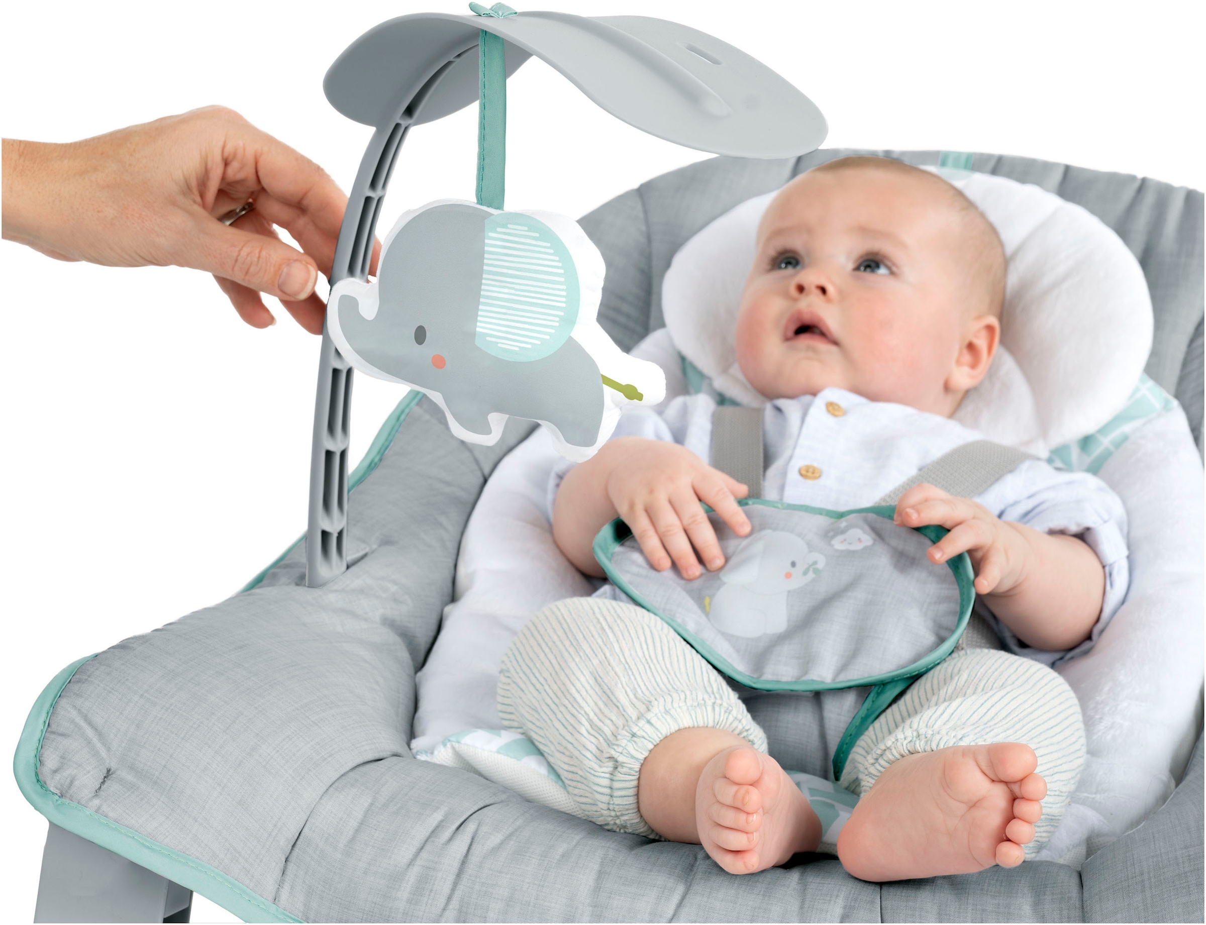 ingenuity Babywippe »Keep Cozy, Weaver«, bis 18 kg, mit abnehmbarem Hängespielzeug