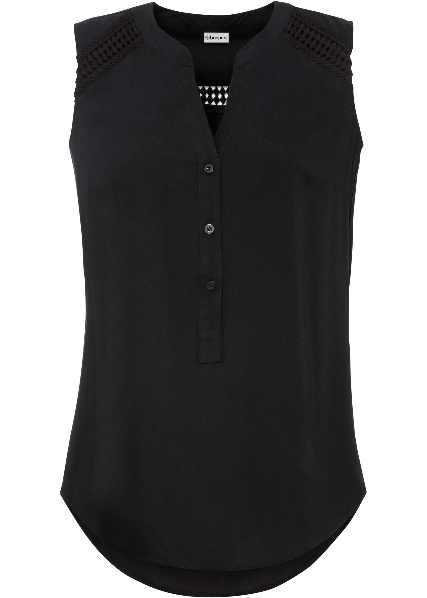 bonprix Blusentop figurumspielende Passform, für Festivals und besondere Anlässe