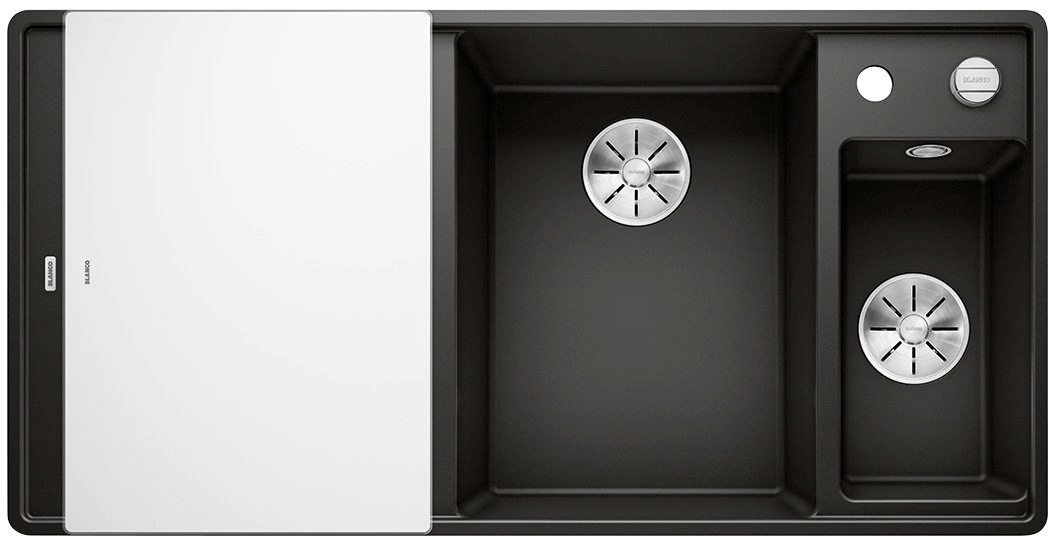 Blanco Granitspüle »AXIA III 6 S-F« 1 Stk. tlg. inklusive gratis Glasschneidebrett und Edelstahl-Schale