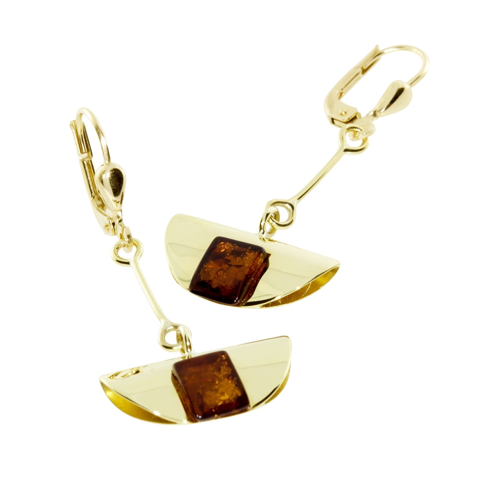 OSTSEE-SCHMUCK Paar Ohrhänger »- Klara - Gold 333/000 - Bernstein«