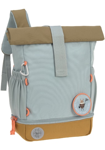 Kinderrucksack »Nature, Mini Rolltop Backpack, Light Blue«, Reflektoren