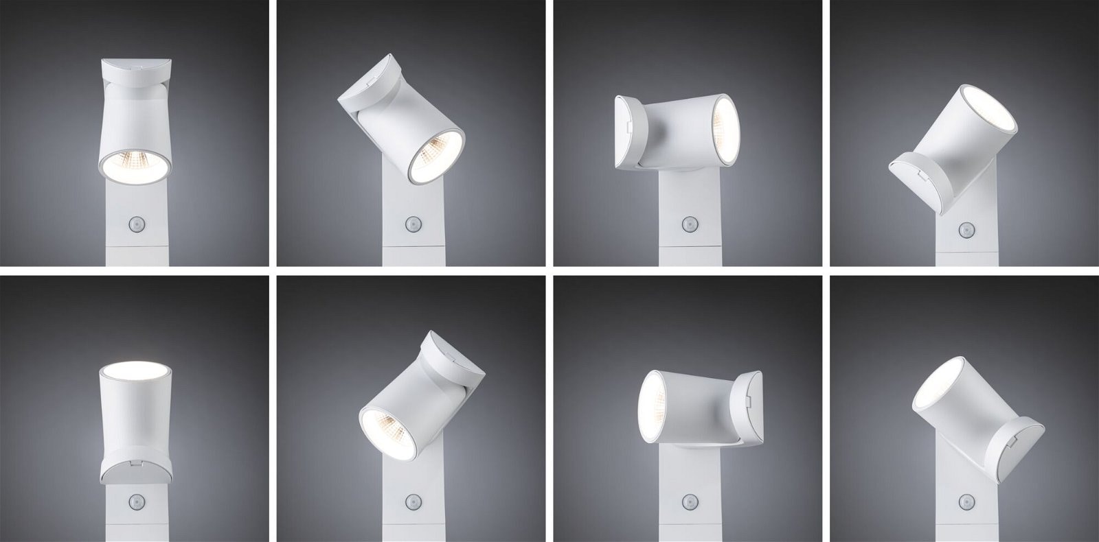 Paulmann LED Pollerleuchte »Cuff IP44 782mm 3000K 10W 700lm 230V 70° Aluminium«, 1 flammig, Bewegungsmelder