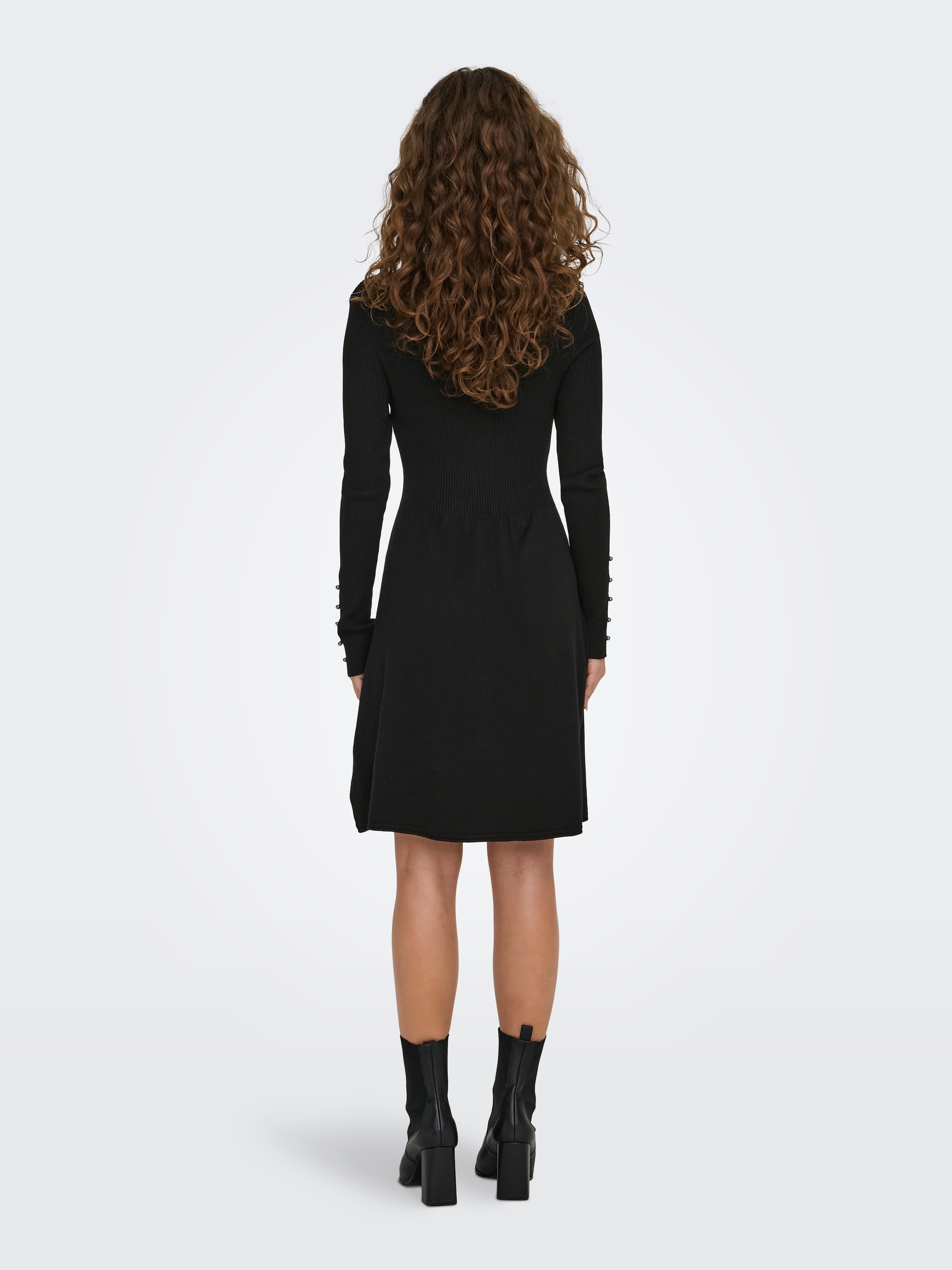 ONLY Midikleid »ONLNATASCHA LS PEARL O-NECK DRESS CC KNT«