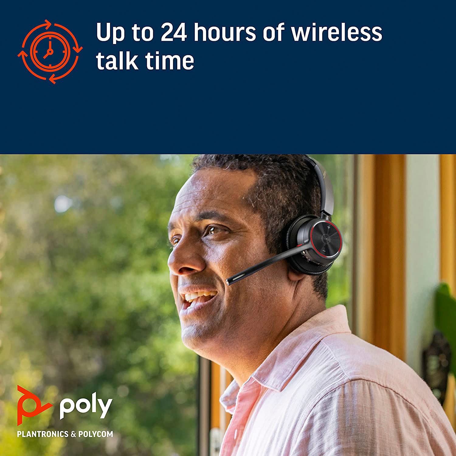 Poly Wireless-Headset »Voyager 4320 UC«, Bluetooth, Noise-Cancelling