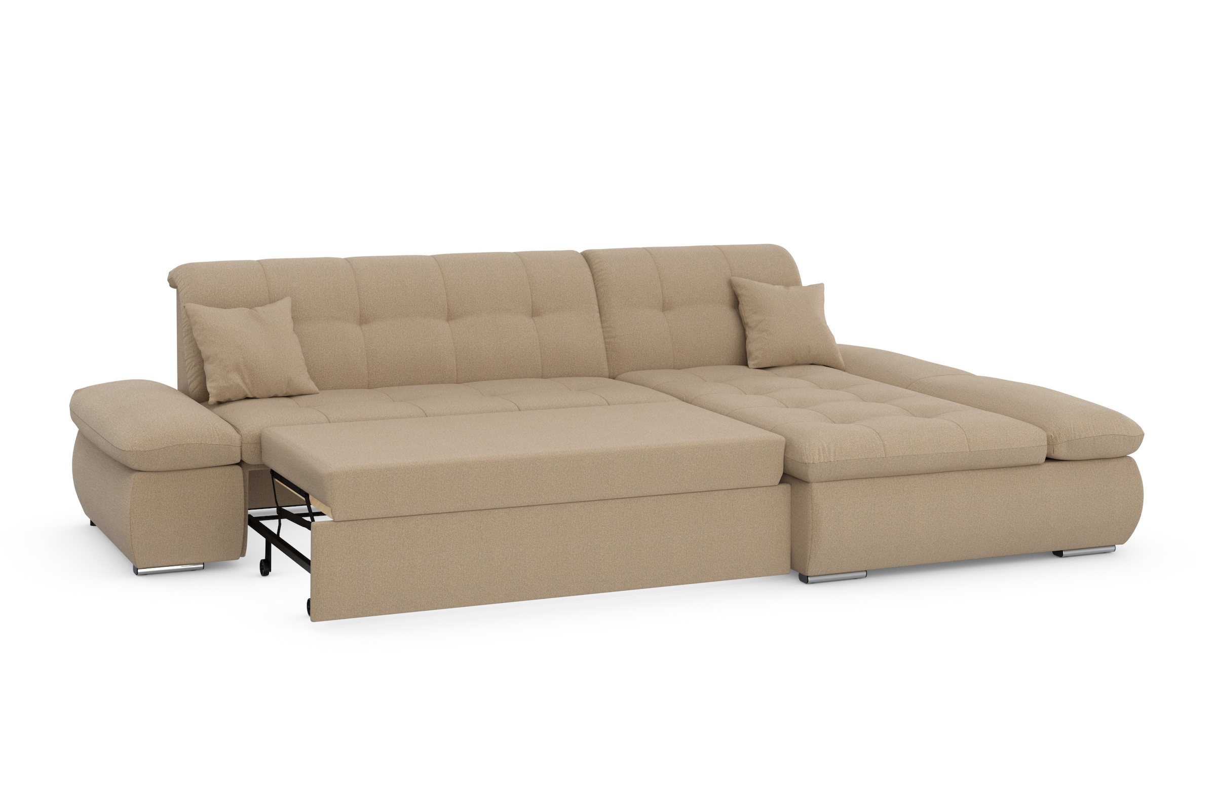 DOMO collection Ecksofa »Moric B/T/H 300/172/80 cm, auch in Cord, L-Form«, XXL-Format, wahlweise auch mit Bettfunktion und Armverstellung