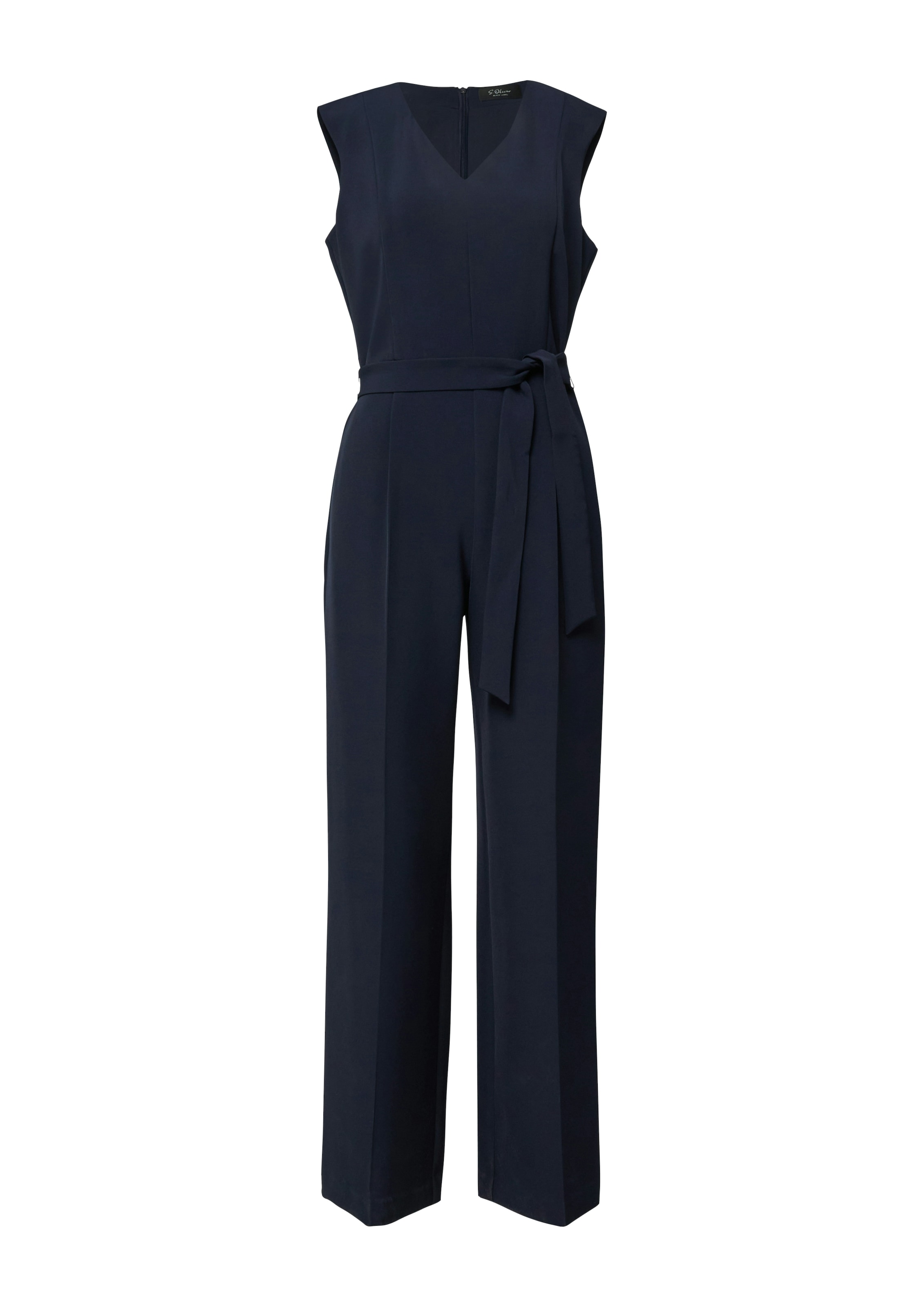 s.Oliver BLACK LABEL Overall mit V-Ausschnitt, mit Gürtel