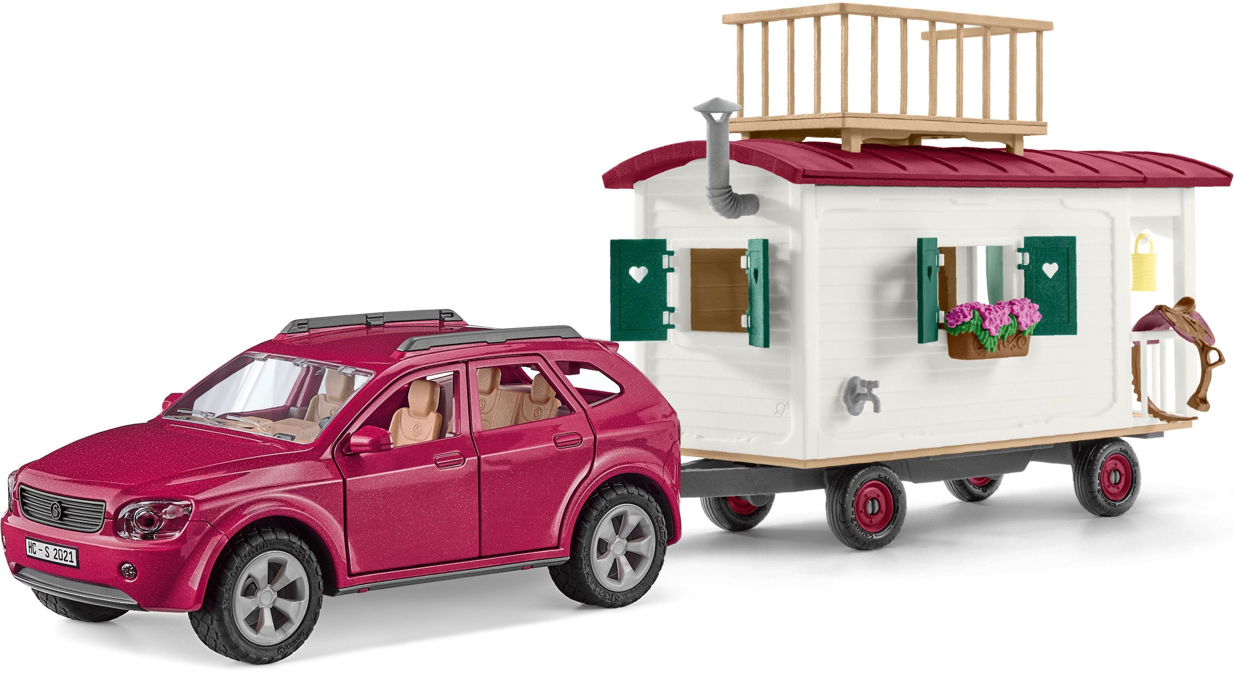 Schleich® Spielwelt »HORSE CLUB, Wohnwagen für geheime Club-Treffen (42593)«