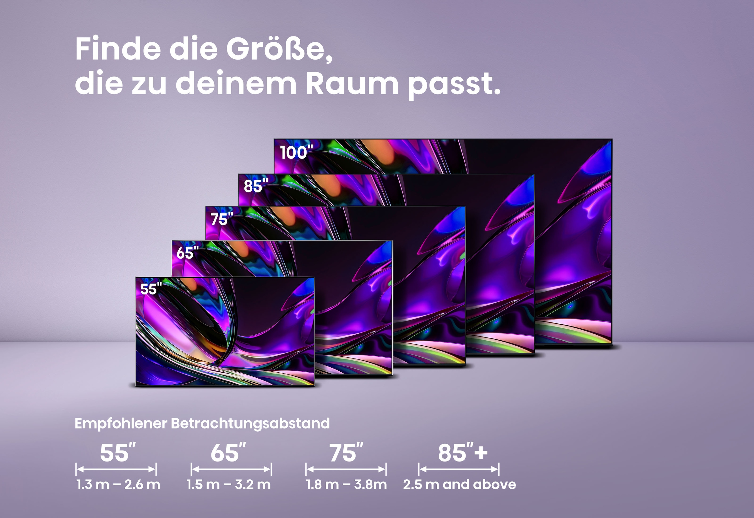 Hisense Mini-LED-Fernseher »85UR8DS« 215 cm/85 ″ Smart-TV