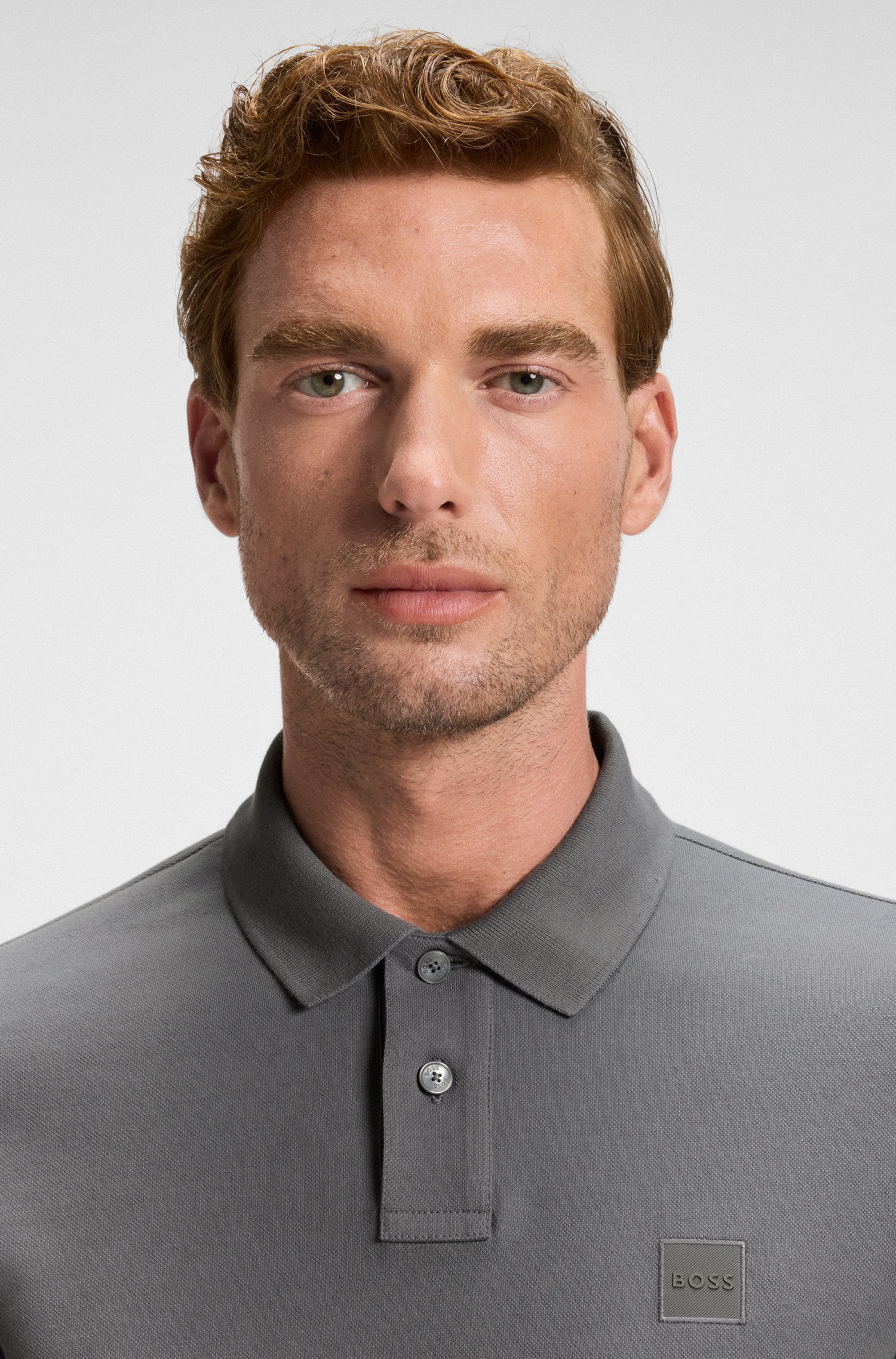 BOSS ORANGE Poloshirt »Passerby« mit BOSS-Logobadge