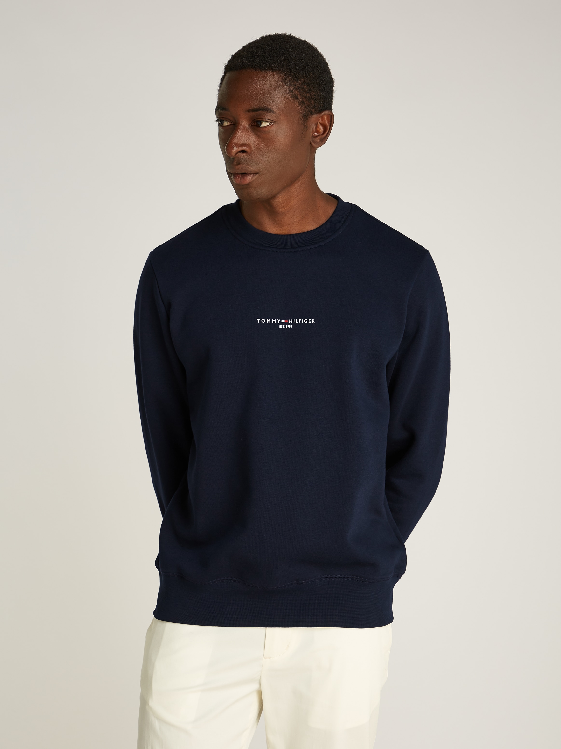 Tommy Hilfiger Sweatshirt »TOMMY LOGO TIPPED CREWNECK«