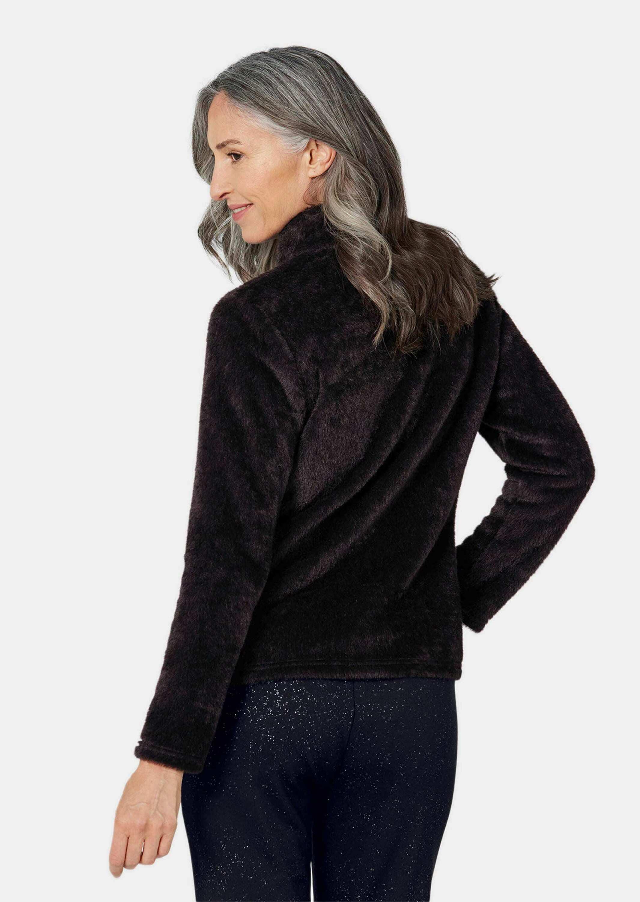 GOLDNER Kurzjacke »Kurzgröße Teddyjacke mit Glanzeffekt«