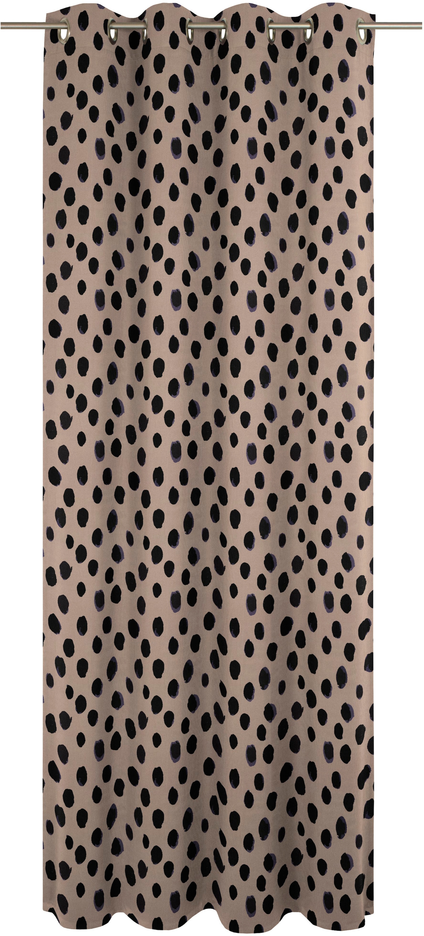 Adam Vorhang »Vorhang Dots aus Leinen und Bio-Baumwolle, Ösen (1 St)«, (1 St.), Vorhang Dots aus Leinen und Bio-Baumwolle, Ösen (1 St)
