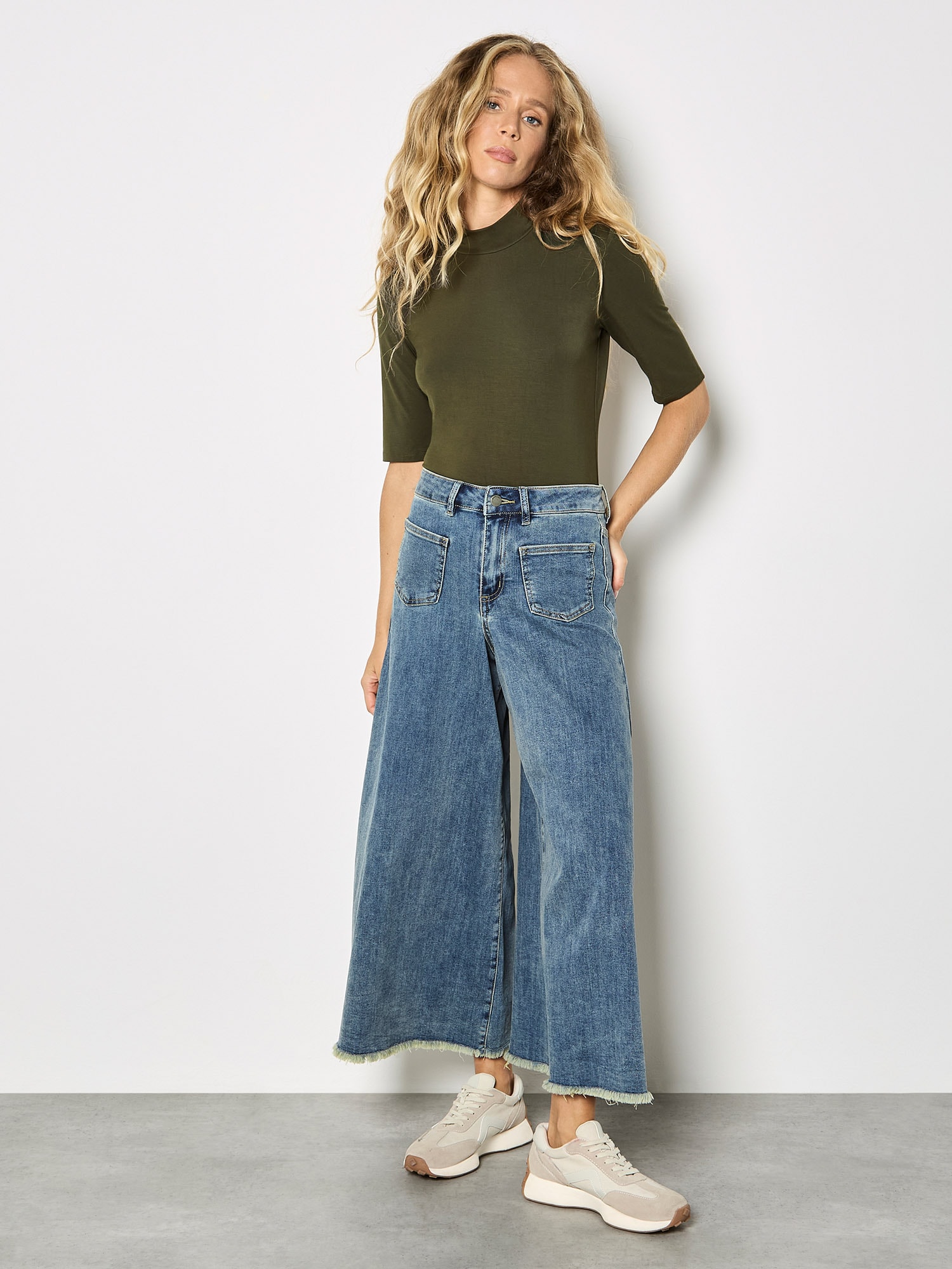 Apricot Shirttop »Top« mit Stehkragen