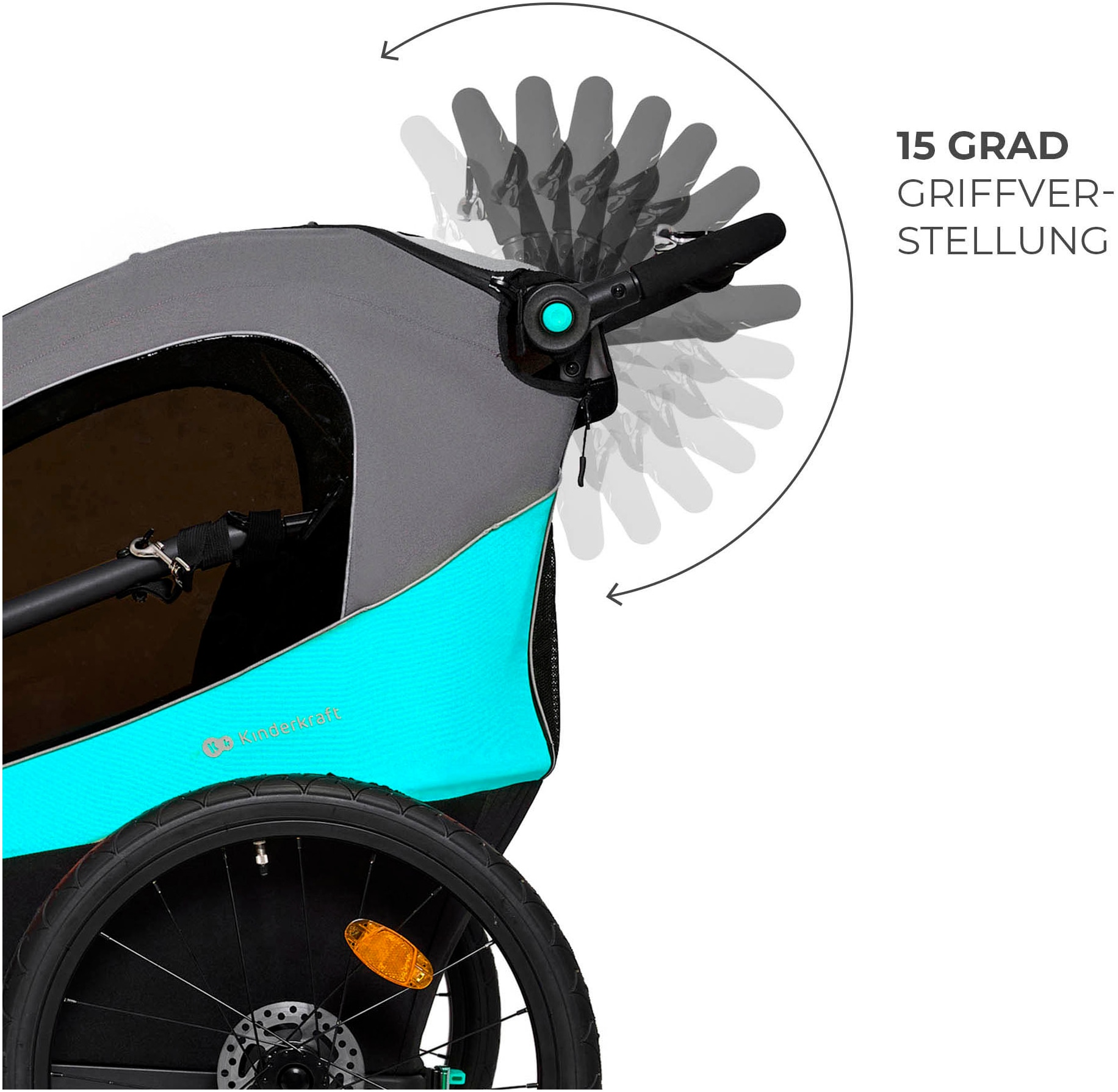 Kinderkraft Fahrradkinderanhänger »NAVA«, für 2 Kinder