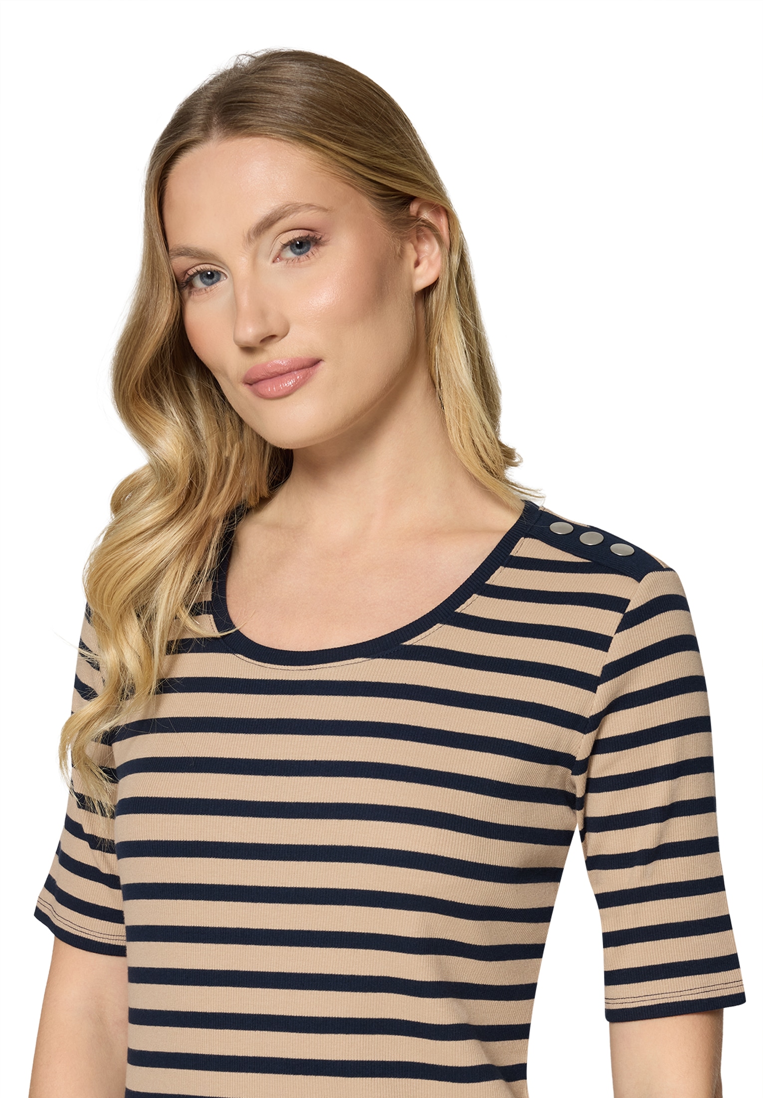 Betty Barclay Rundhalsshirt »Basic Shirt mit Rippenstruktur«