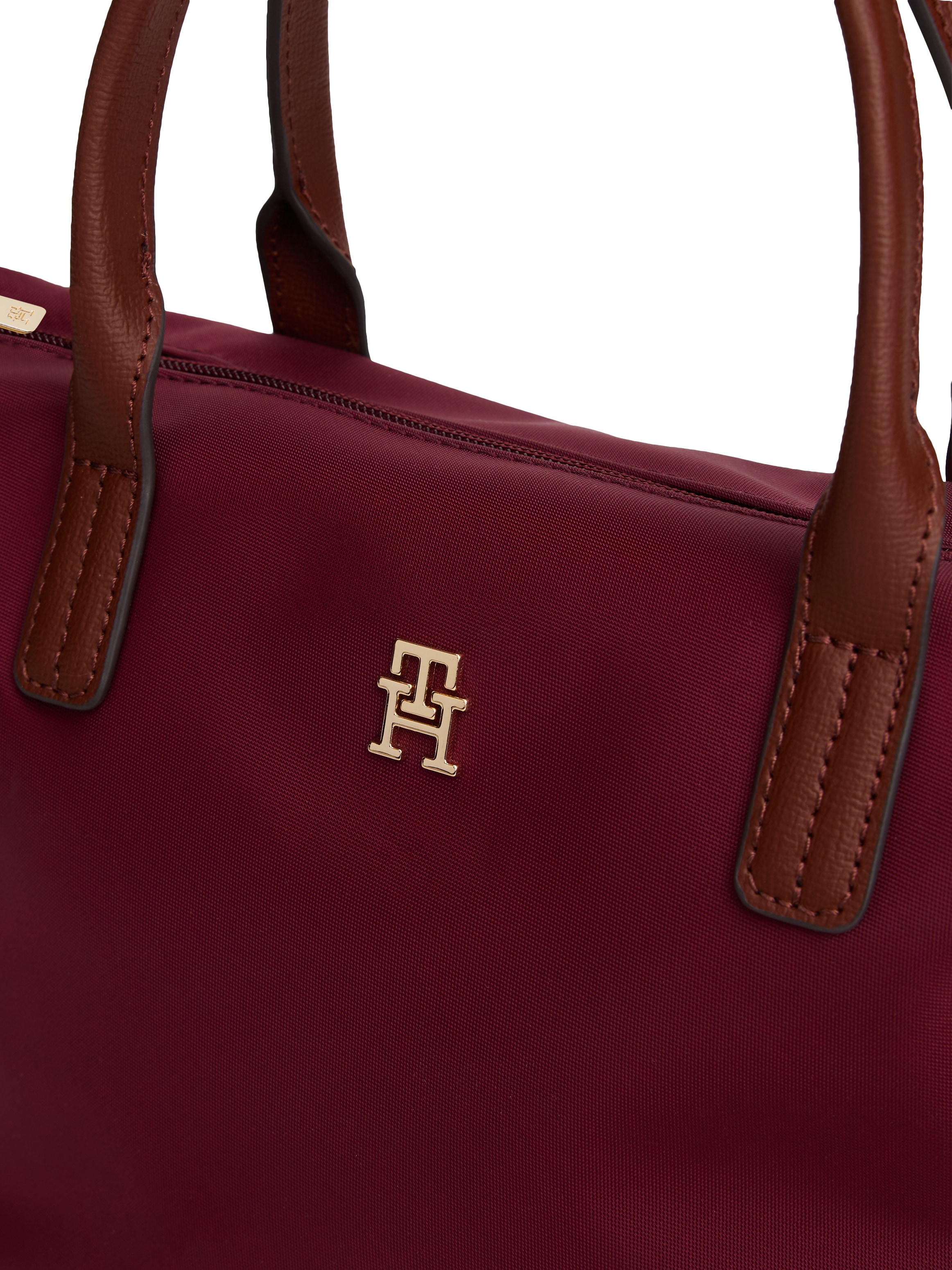 Tommy Hilfiger Tragetasche »POPETTE MINI TOTE« , Damen Umhängetasche, Minibag mit abnehmbarem Umhängeriemen