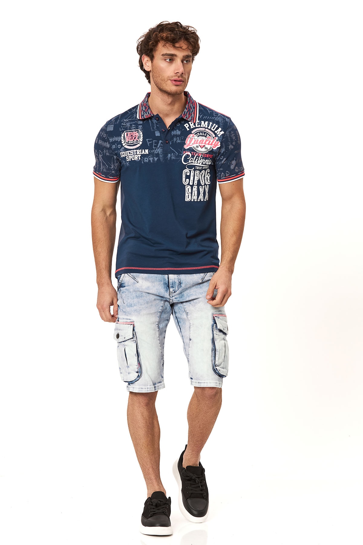 Cipo & Baxx Jeansshorts Baumwollmischung, regular fit