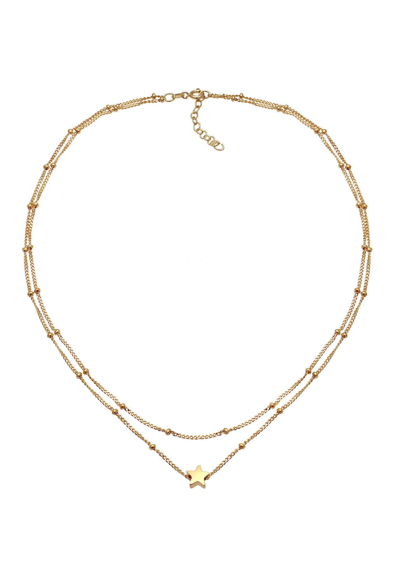 Elli Choker »Halskette Layer Choker Sterne Astro Kugelkette 925 Silber«