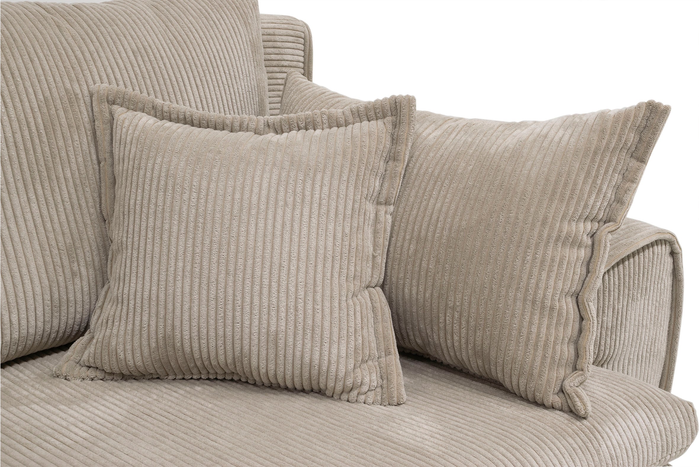 Home affaire Ecksofa »Katja L-Form«, Cord Bezug, inkl. Schlaffunktion und Stauraum