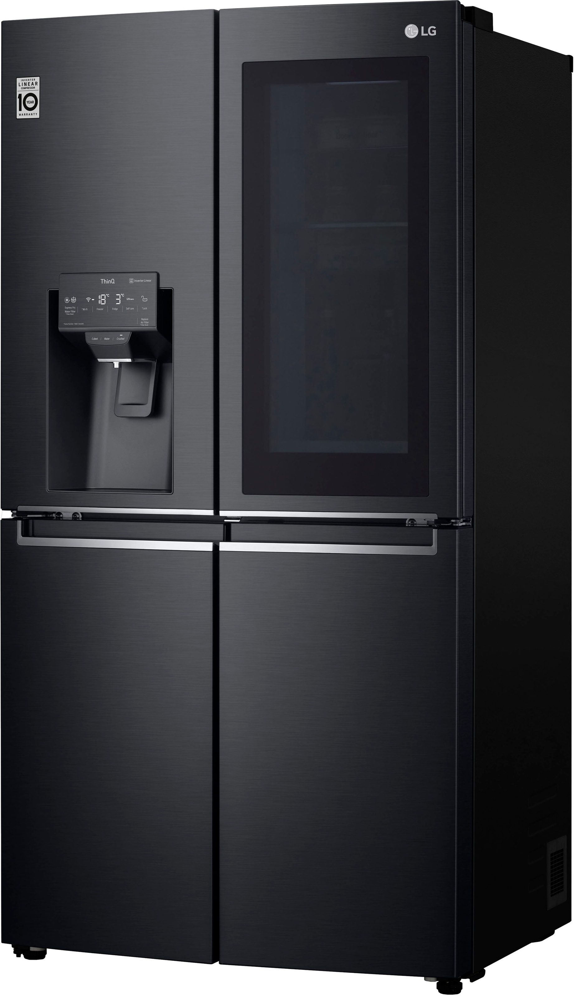 LG Side-by-Side InstaView® MultiDoor »GMX945MCCF«, Craft Ice Bereiter, InstaView™