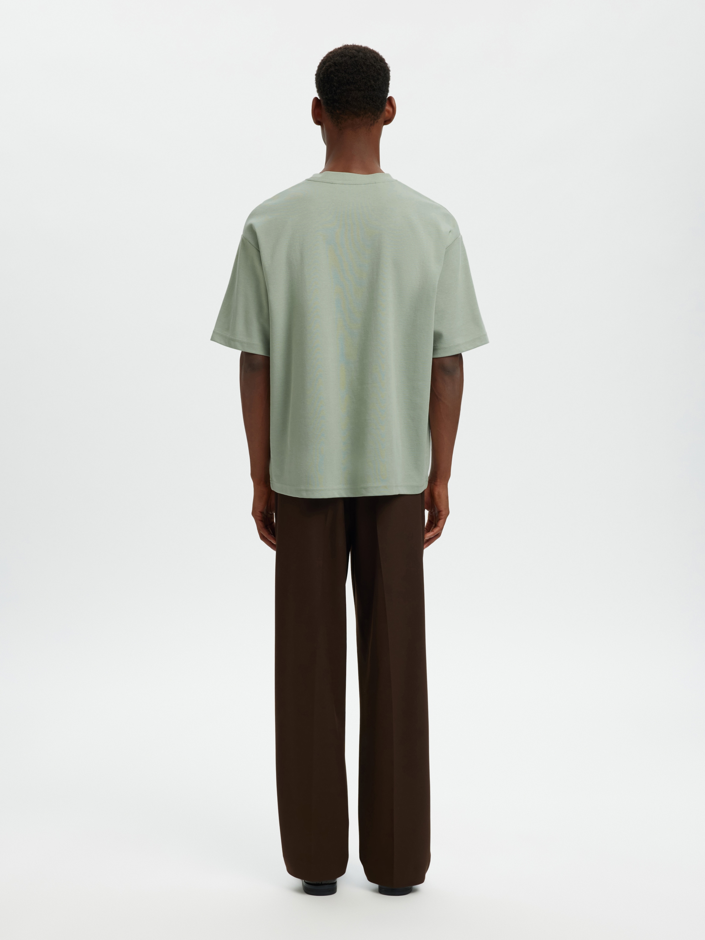 SELECTED Rundhalsshirt »SLHLOOSEOSCAR SS O-NECK TEE NOOS«