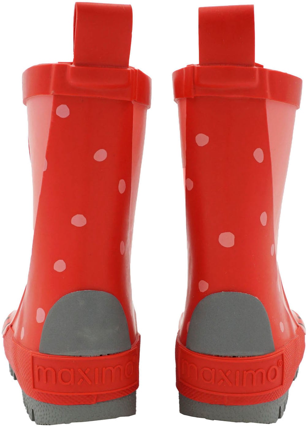 MAXIMO Gummistiefel, mit niedlichem Marienkäfer-Patch