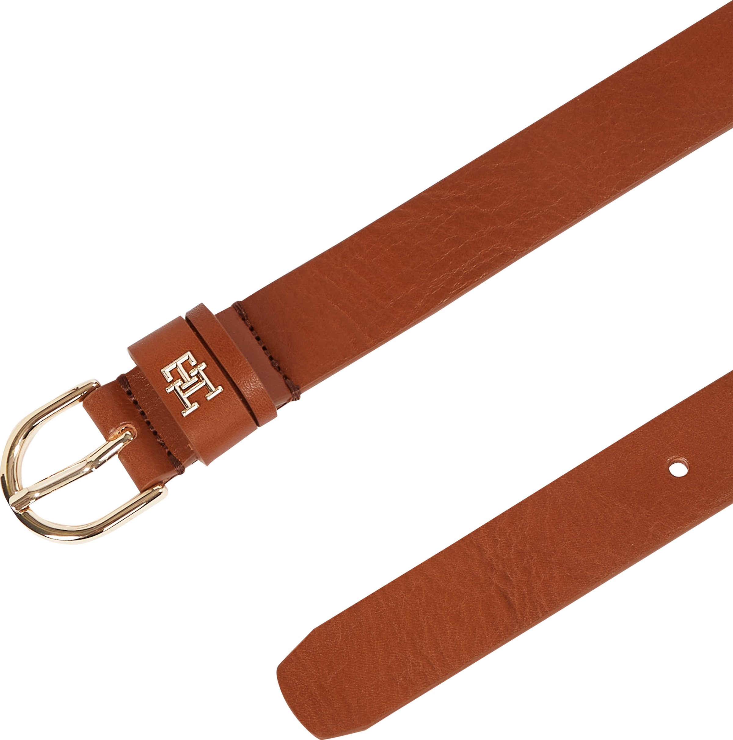 Tommy Hilfiger Ledergürtel »ESSENTIAL EFFORTLESS 2.5«, Logoemblem, weiche Haptik, ovale Einfachdornschließe
