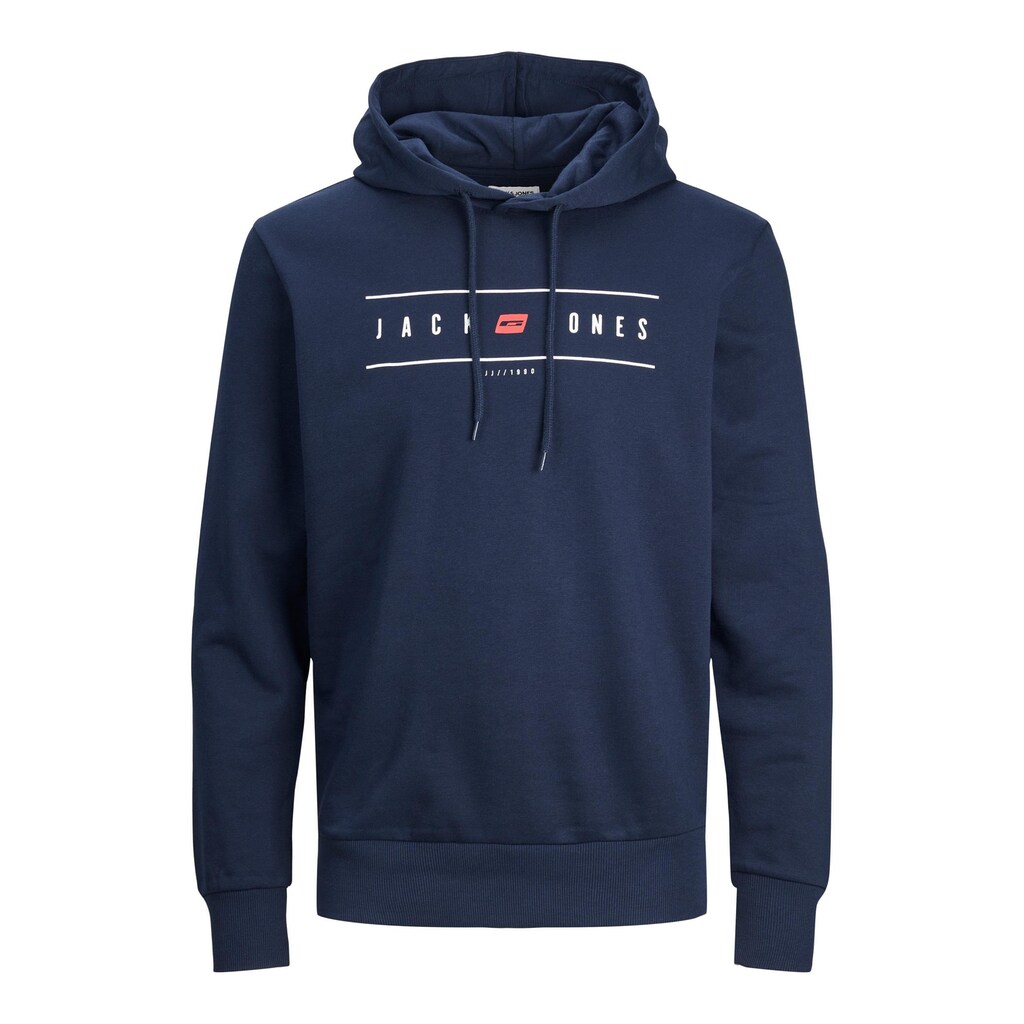 Jack & Jones Kapuzensweatshirt »JJELLIOT LOGO SWEAT HOOD«