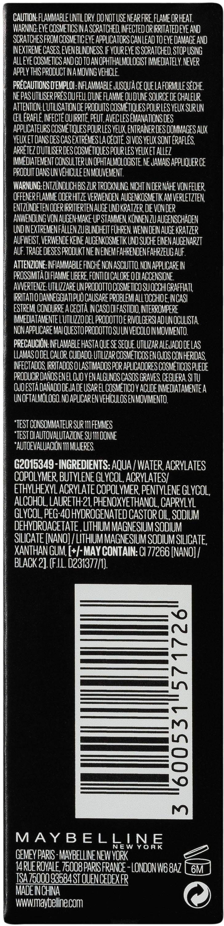 MAYBELLINE NEW YORK Eyeliner »Tattoo Liner Liquid Ink«, mit dünner Spitze
