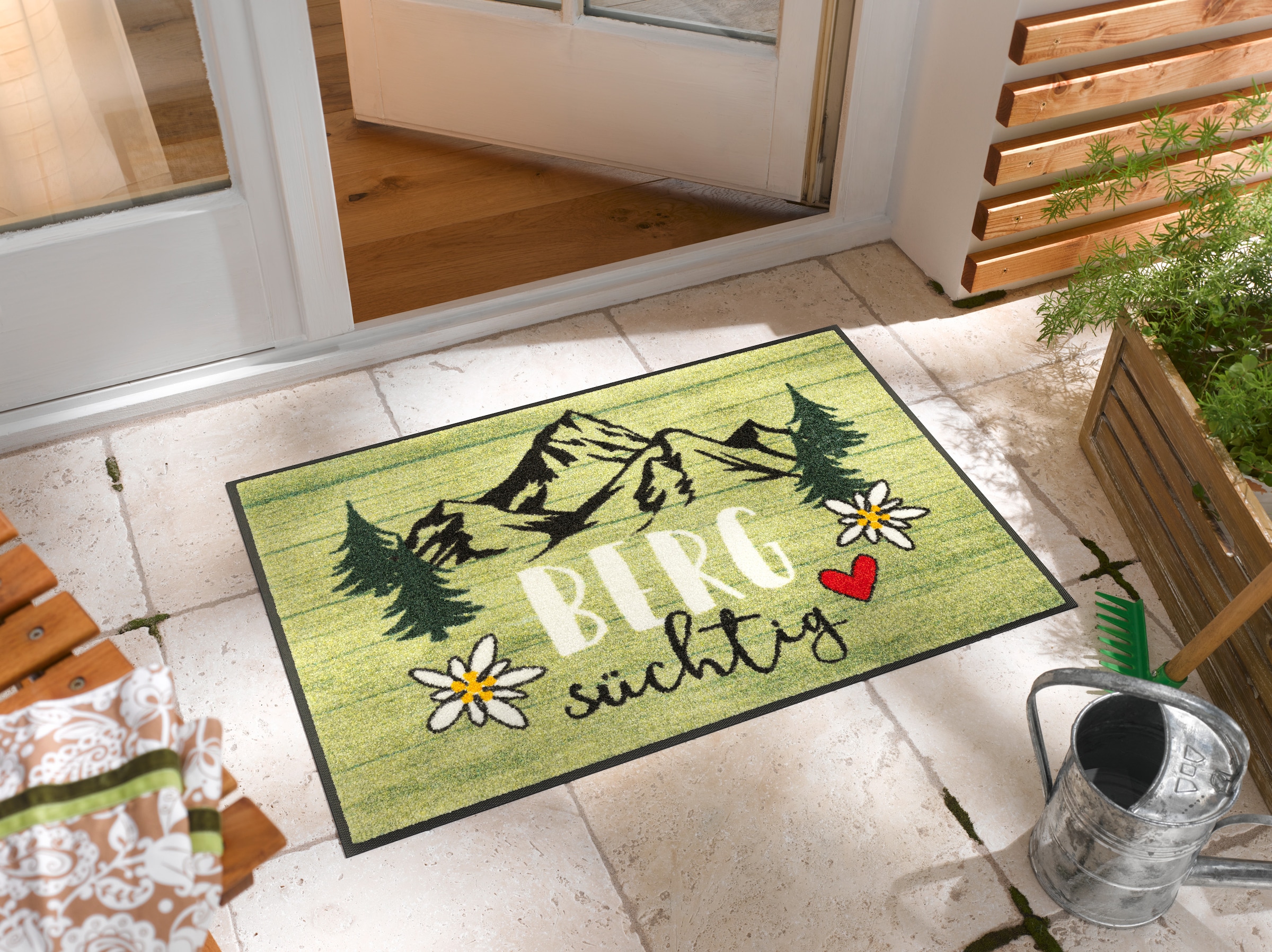 wash+dry by Kleen-Tex Fußmatte »Bergsüchtig« rechteckig 7 mm Höhe