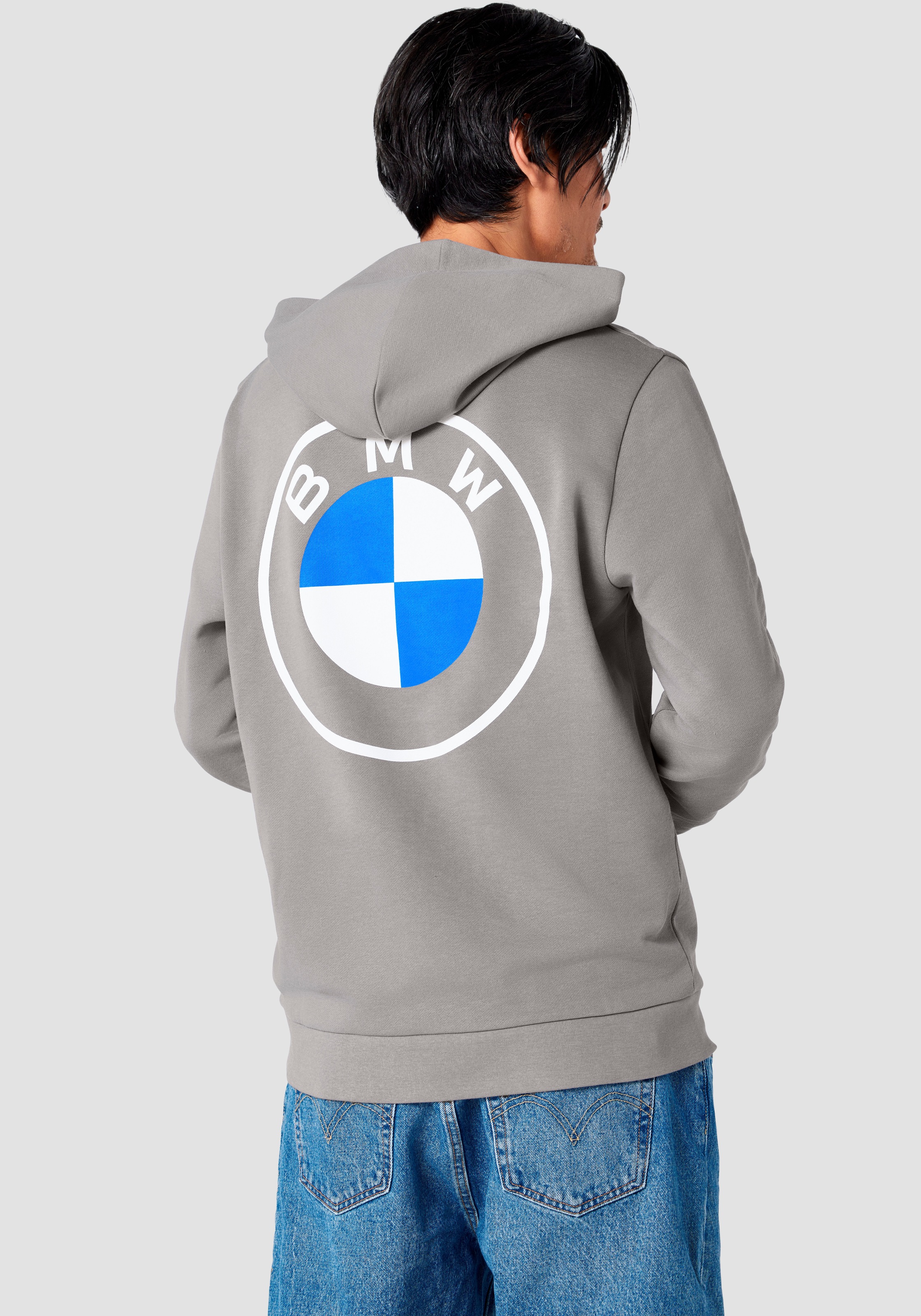 BMW Hoodie, mit Logodruck auf Brusthöhe